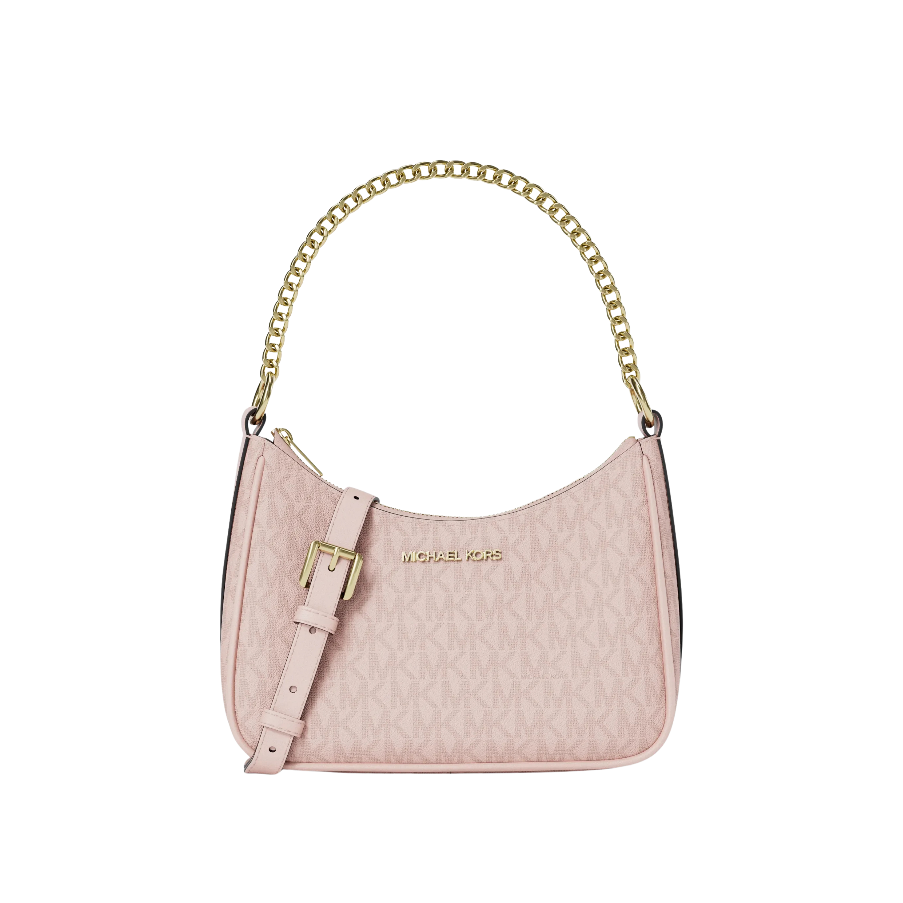 Michael Kors Women Jet Set Small Signature Logo Convertible Crossbody Bag - Powder Blush