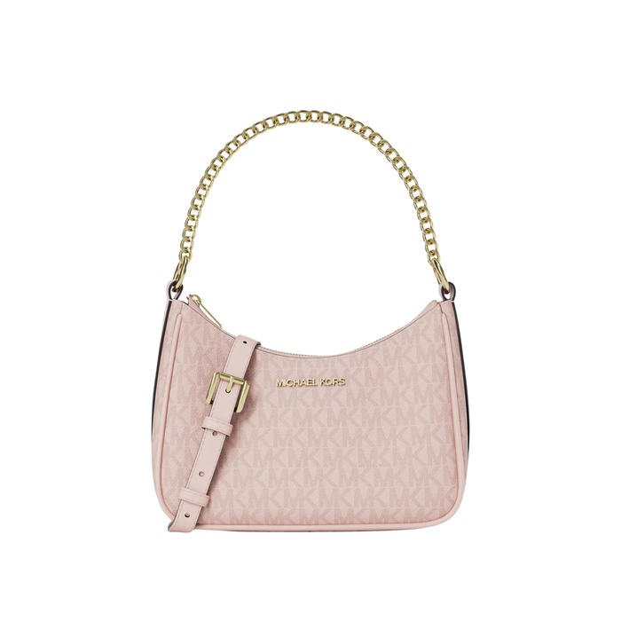 Michael Kors Women Jet Set Small Signature Logo Convertible Crossbody Bag - Powder Blush