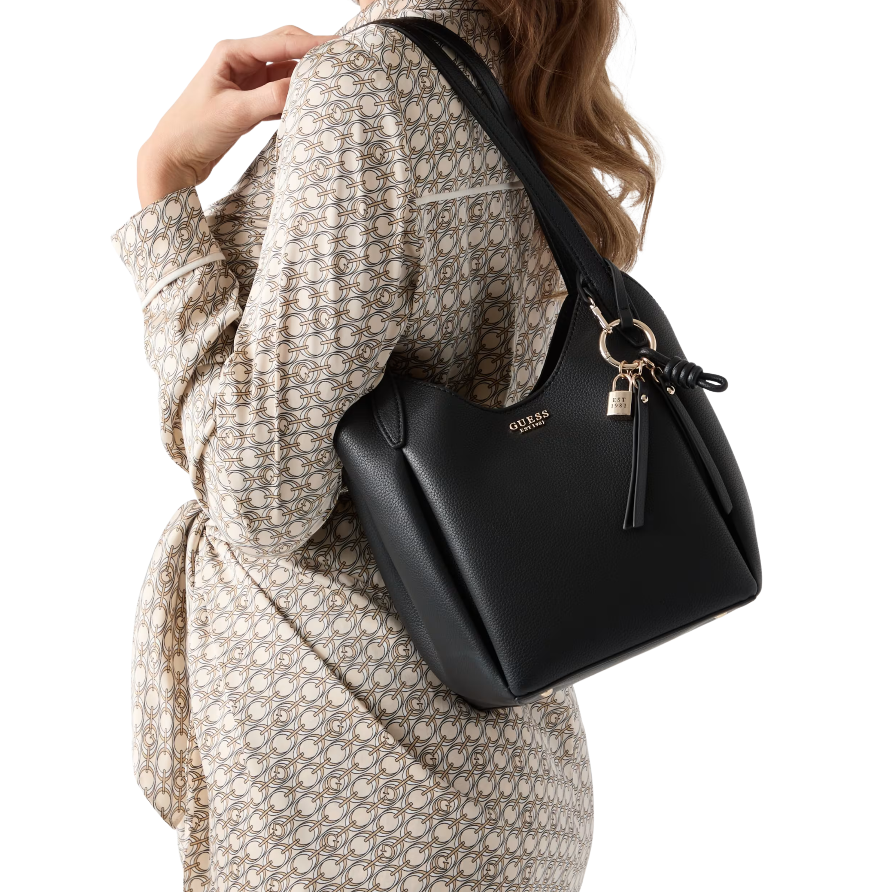 Guess Women Melody Bucket Bag - Black