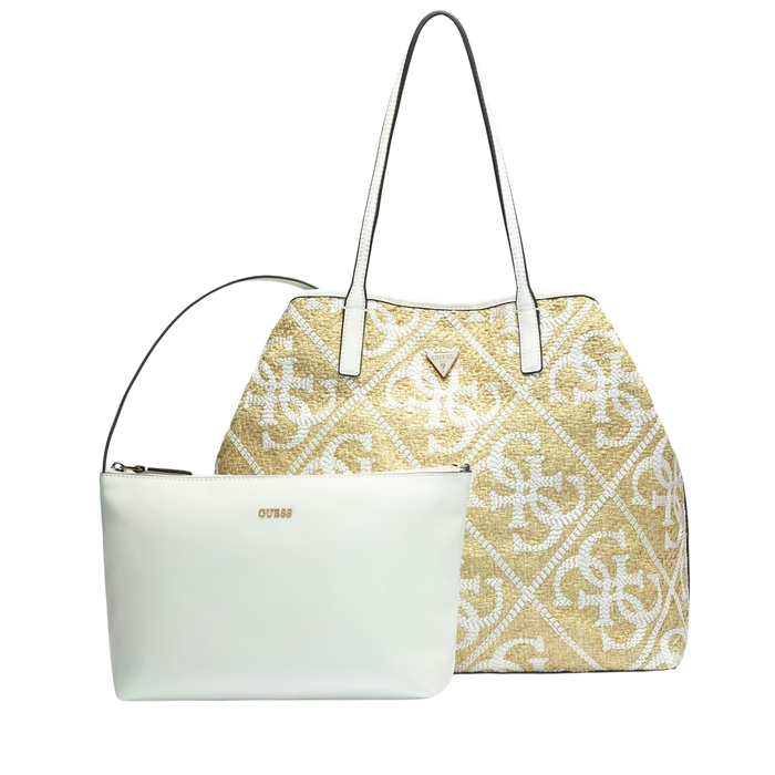 Guess Women Kirsten Tote Bag - Natural Off white
