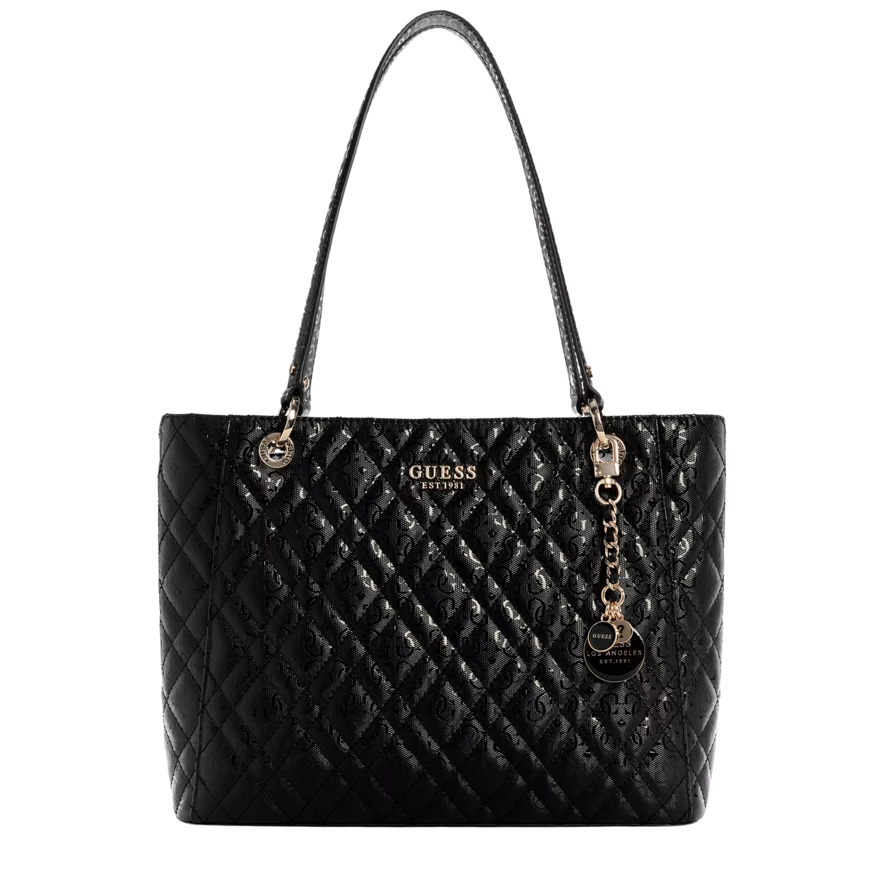 Guess Women Isemay Quilted Shopper - Black