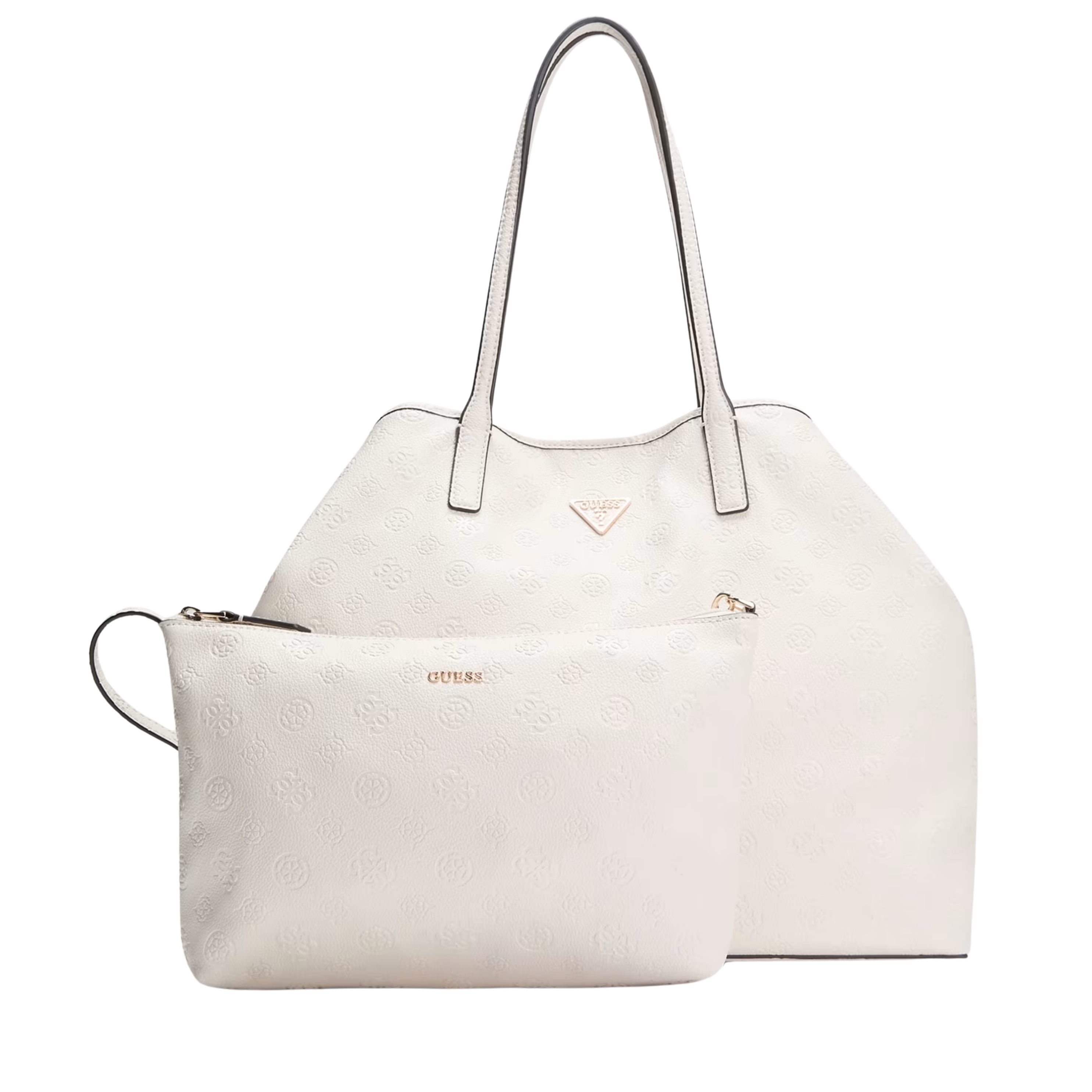Guess Women Victtoria Large Tote - Steel