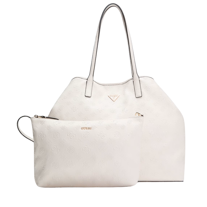 Guess Women Victtoria Large Tote - Steel