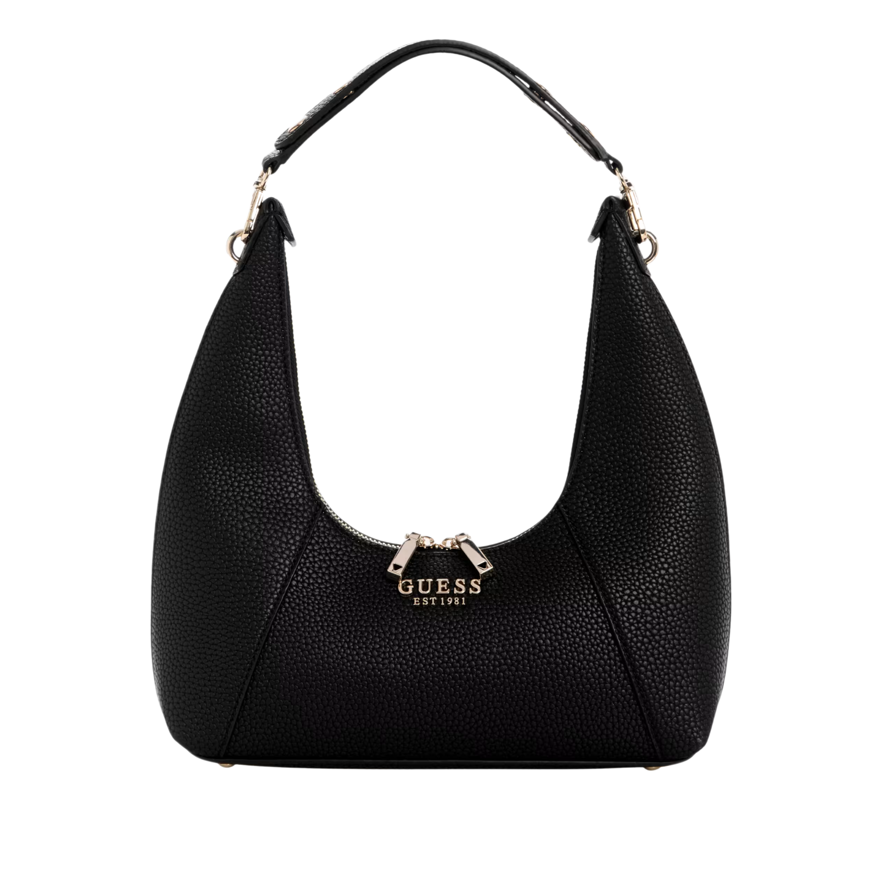 Guess Women Calista Top Zip Shoulder Bag - Black