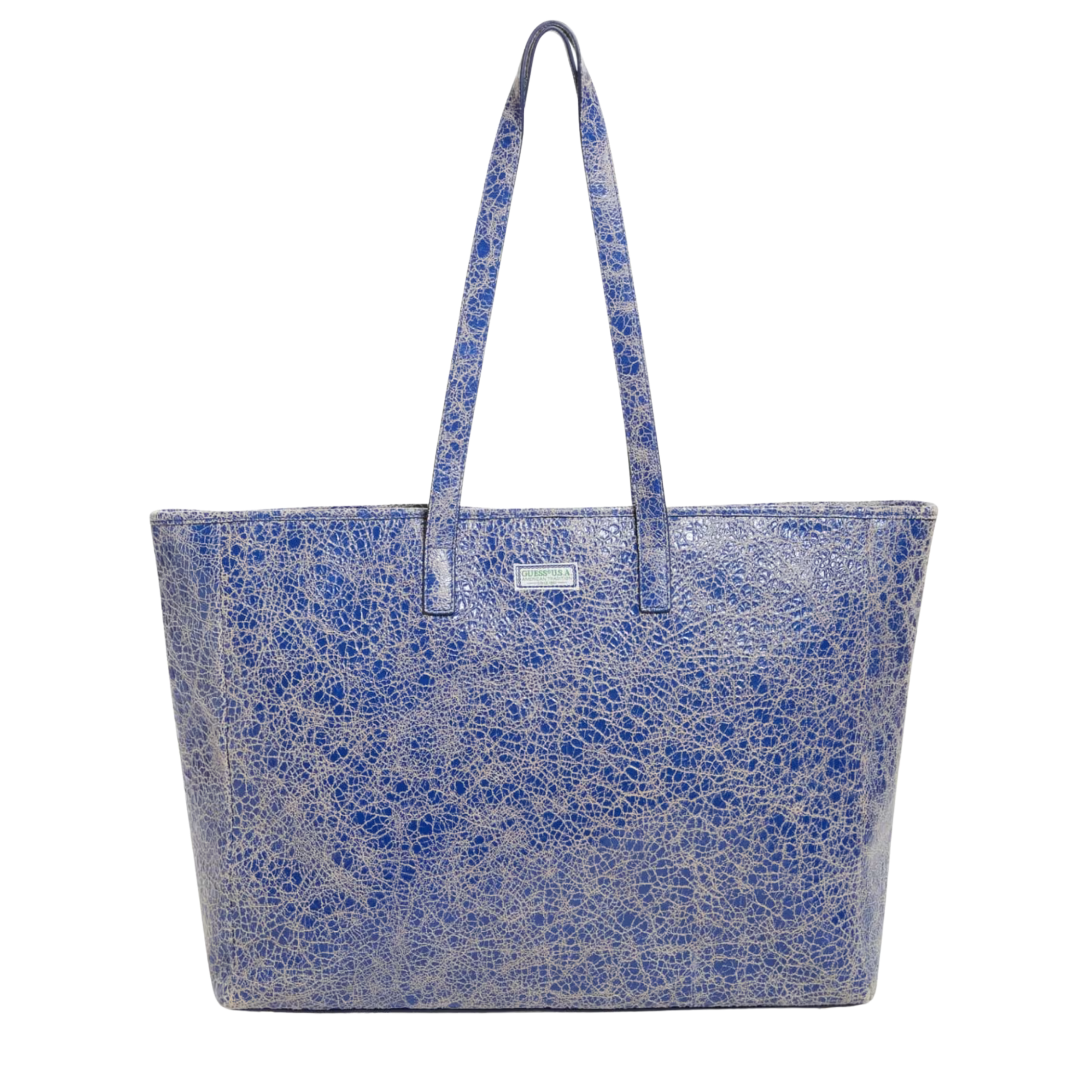 Guess Women Cracked Leather Serapia Tote - Regent Wash
