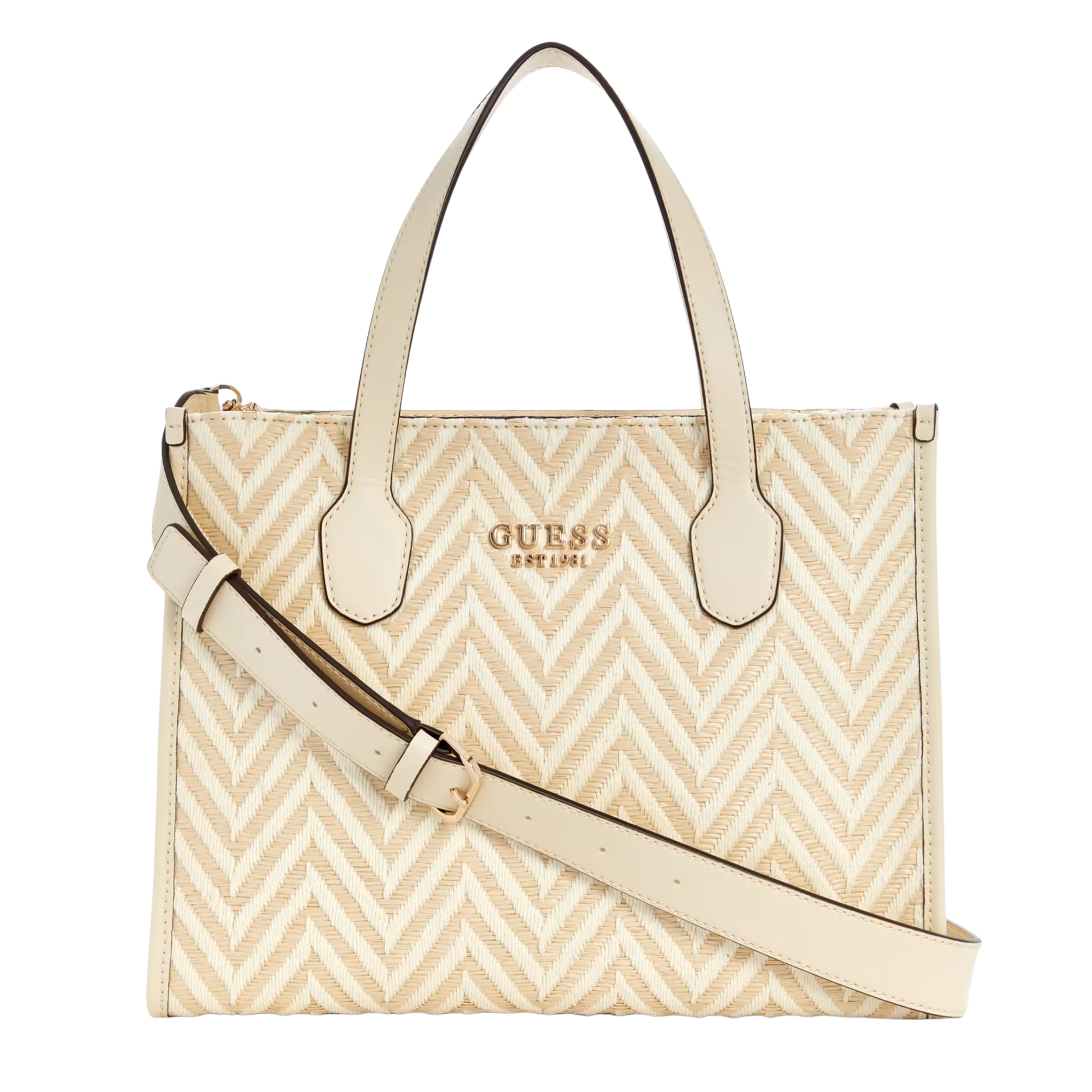 Guess Women Silvana Chevron Tote - Off