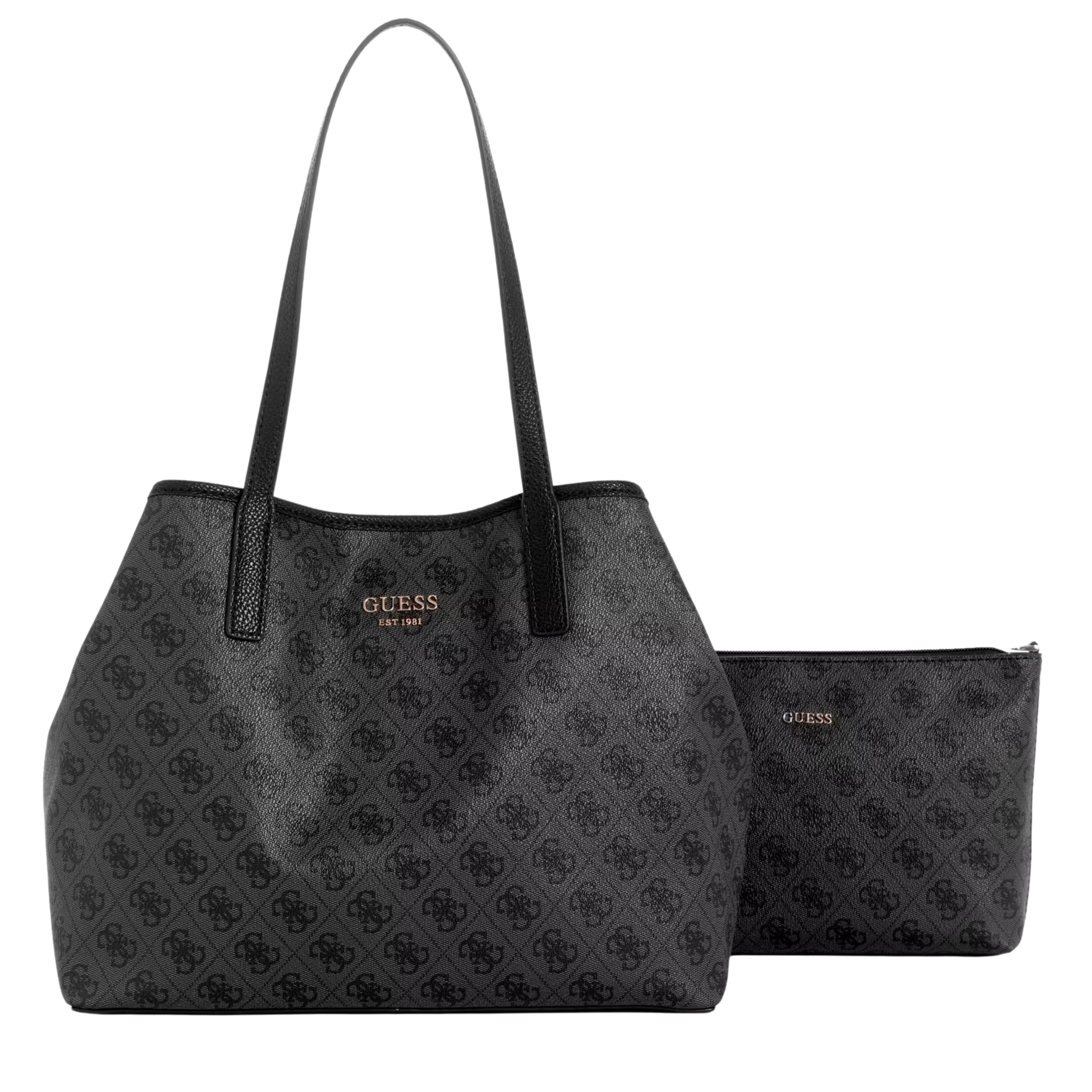 Guess Women Vikky Large Tote Set - Coal Multi