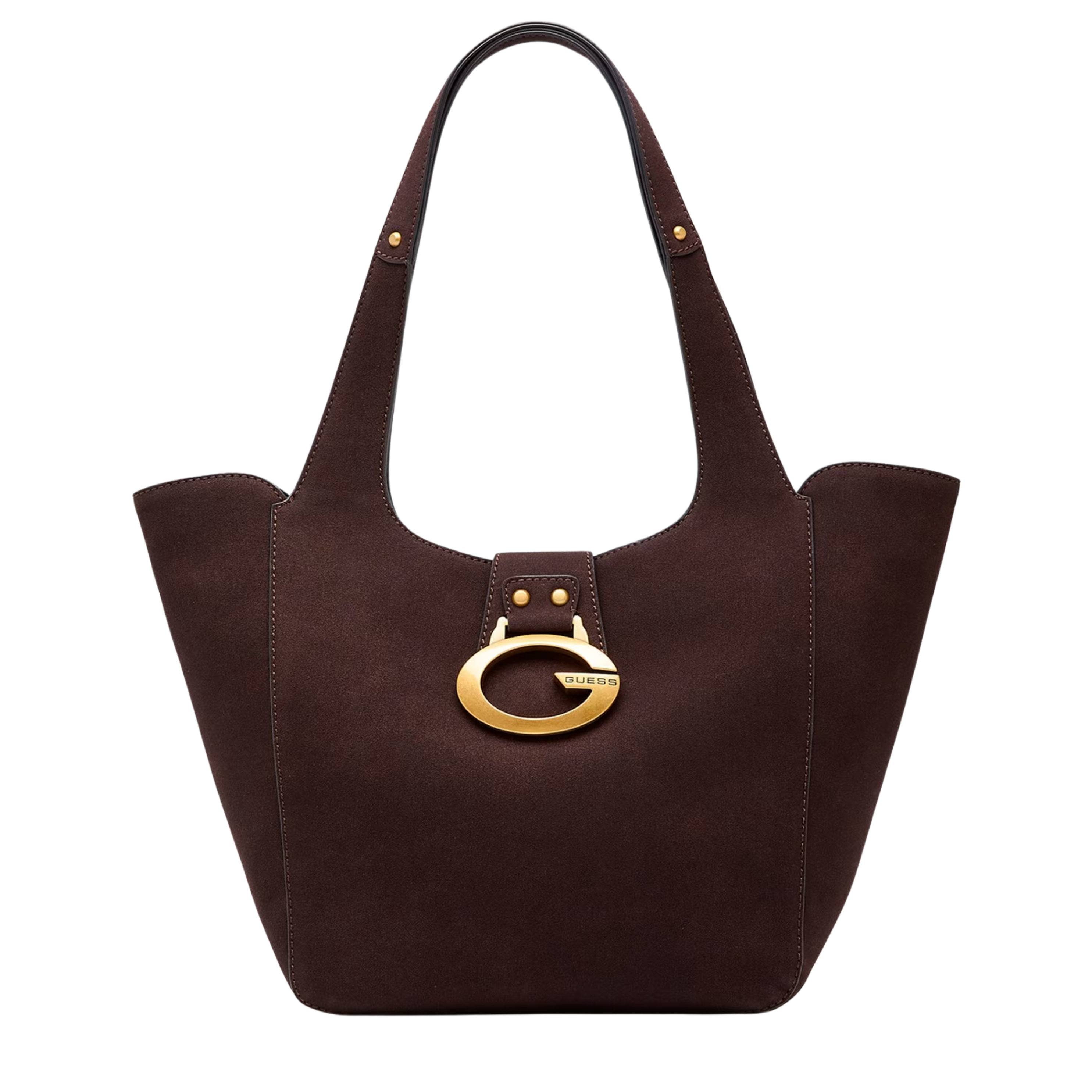 Guess Women Camden Faux Suede Tote - Brown