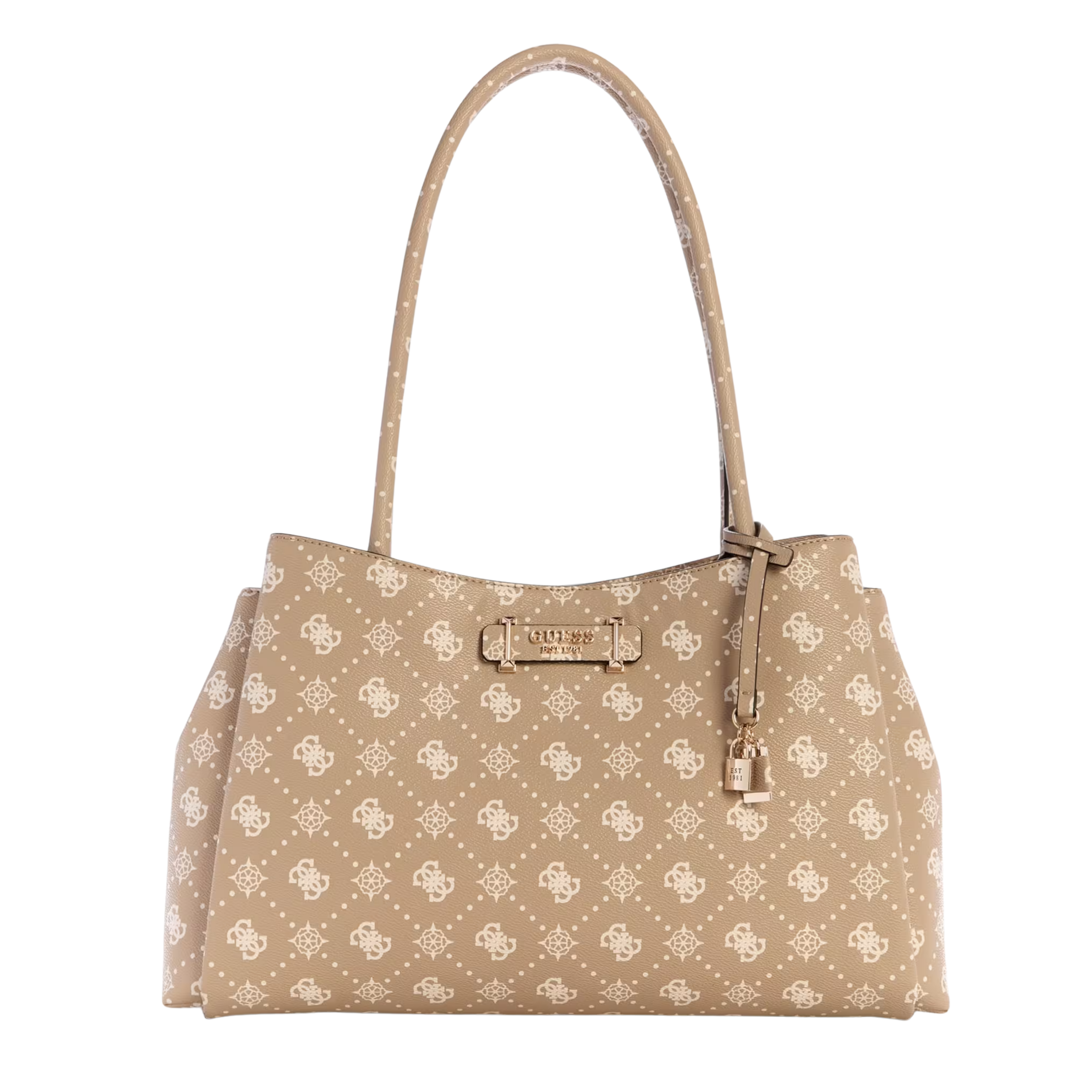 Guess Women Carrie Quattro G Girlfriend Carryall - Beige