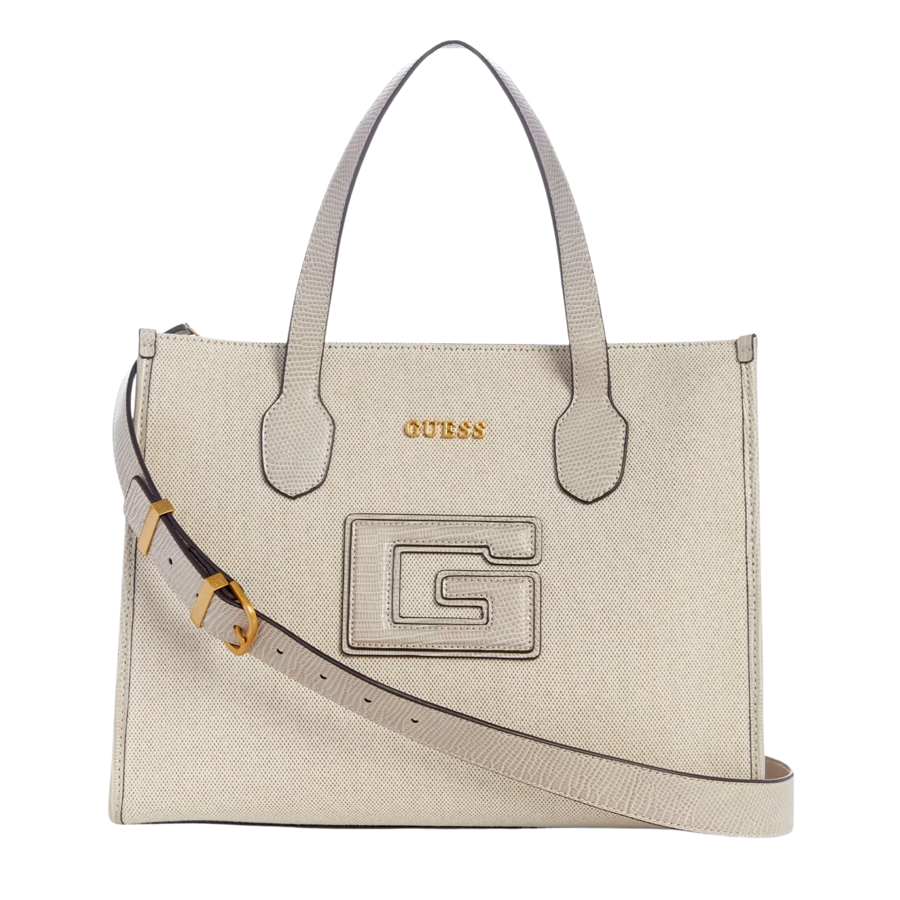 Guess Women G Status Snake Embossed Tote - Grey