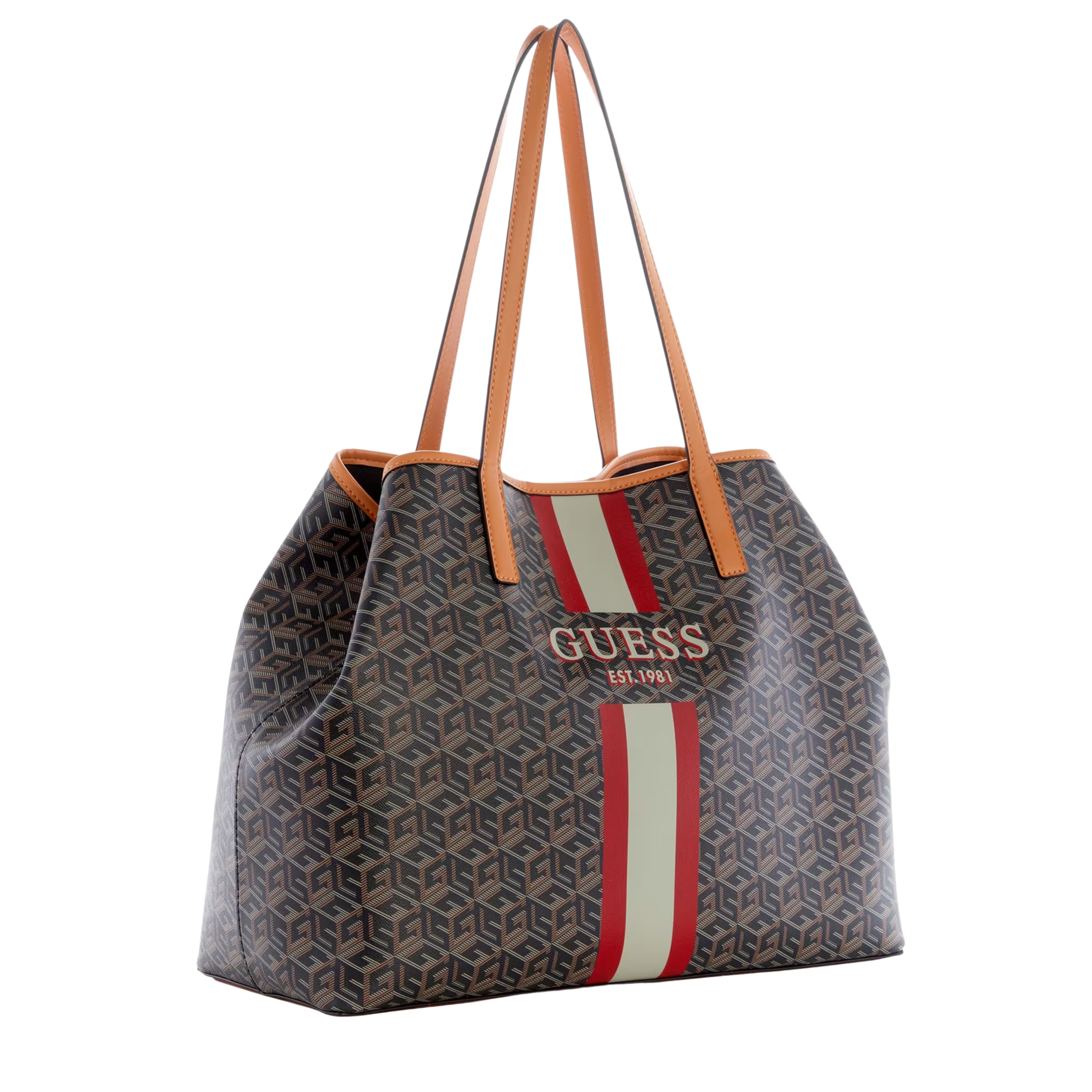 Guess Women Vikky Large Tote - Black Gold
