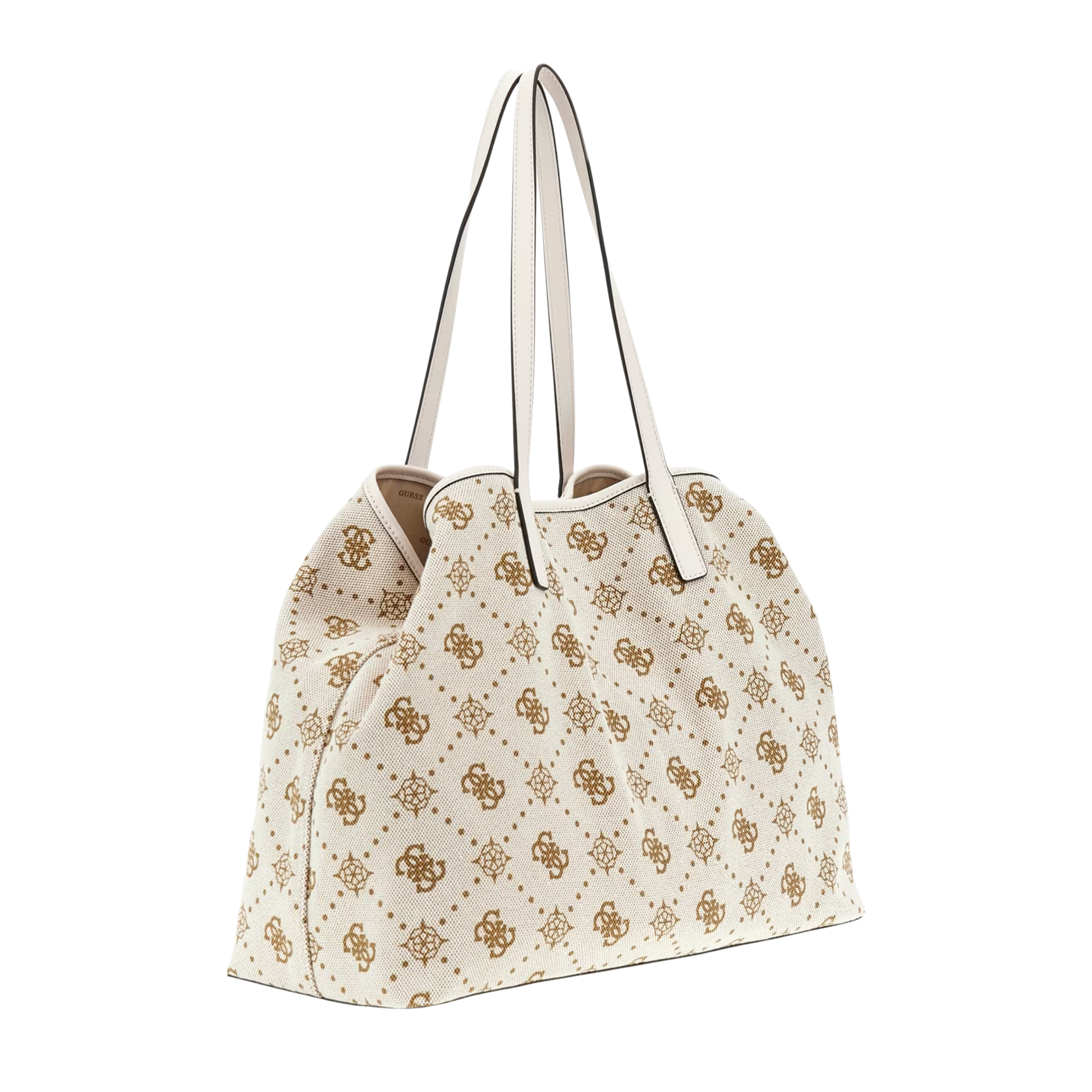 Guess Women Neda Logo Large Tote Set - Off White Logo