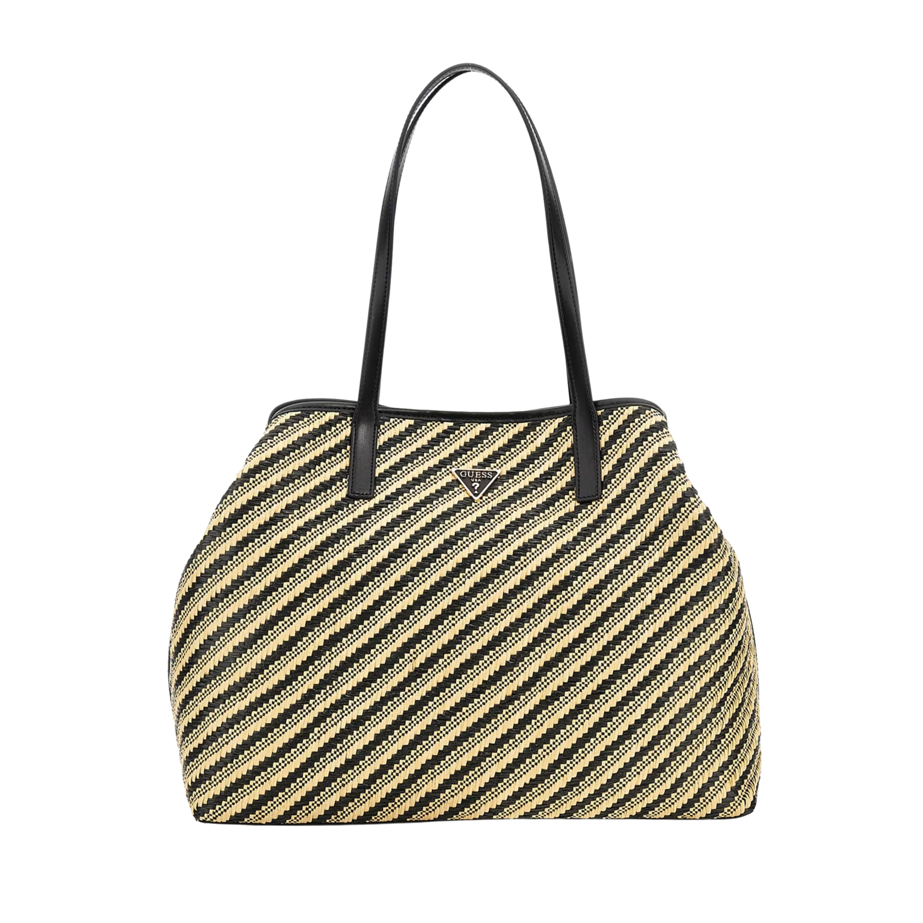 Guess Women Vikky Woven Straw Tote Set - Night Blue