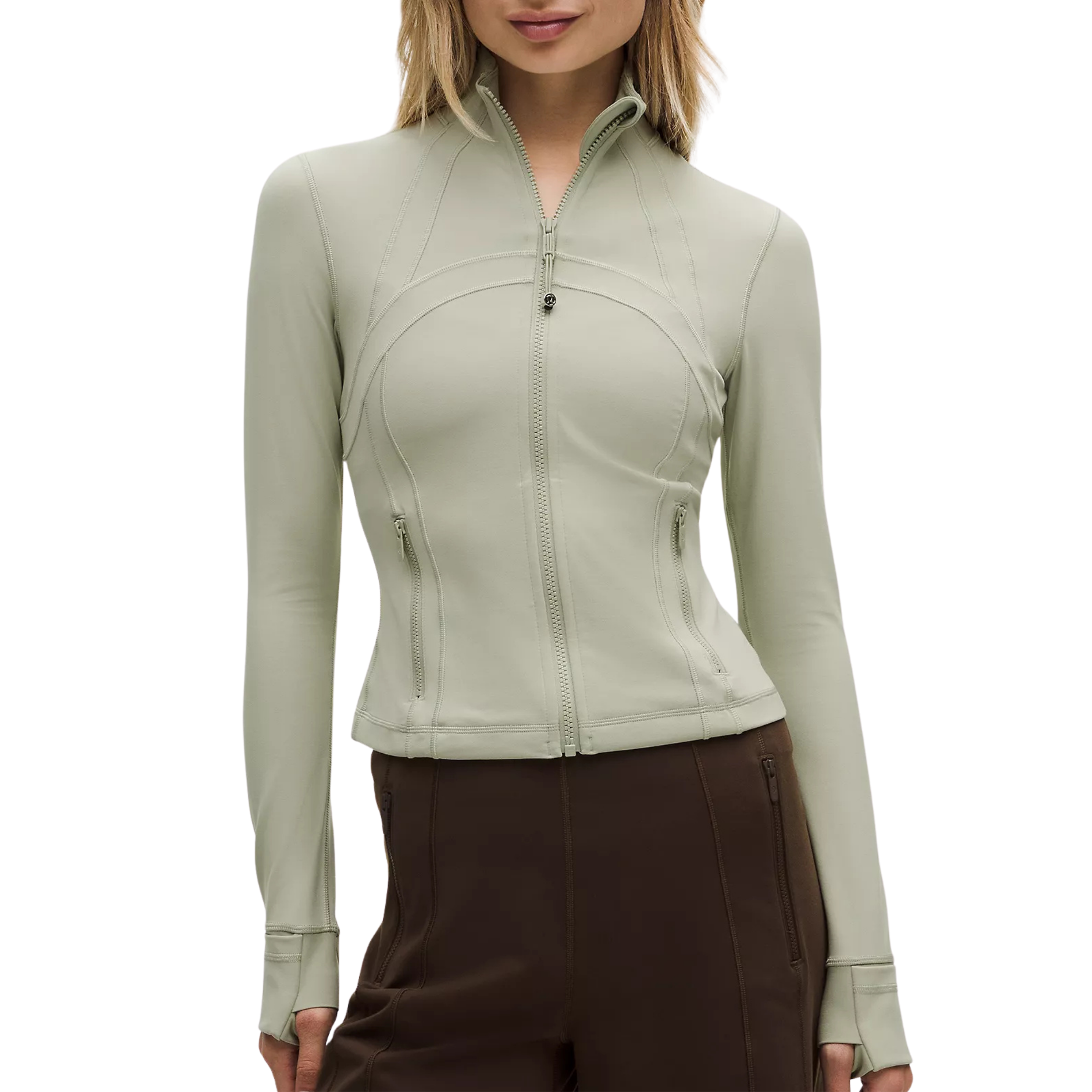 Lululemon Define Cropped Jacket - Fog Green