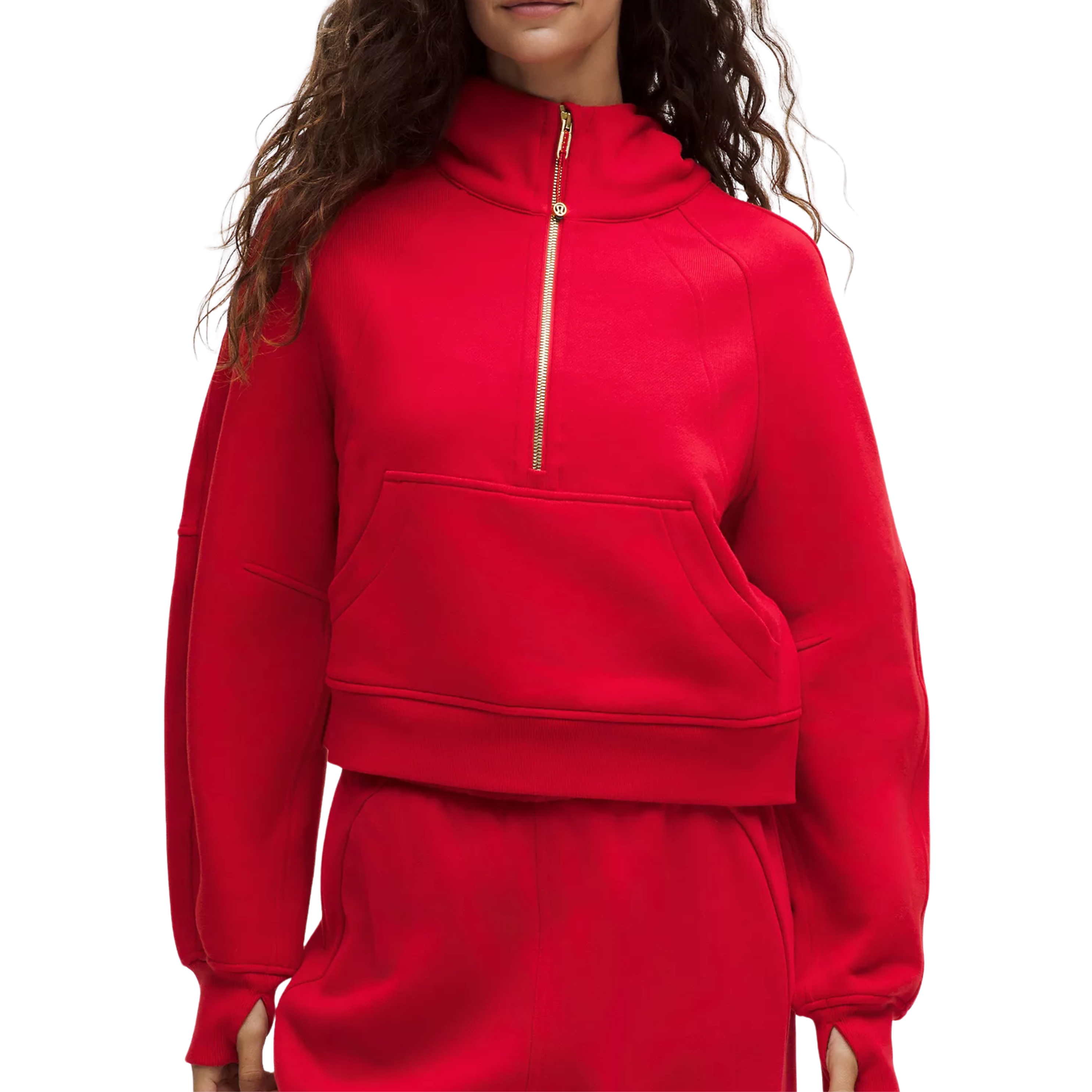 Lululemon Scuba Oversized Half-Zip Hoodie - Oxford Red