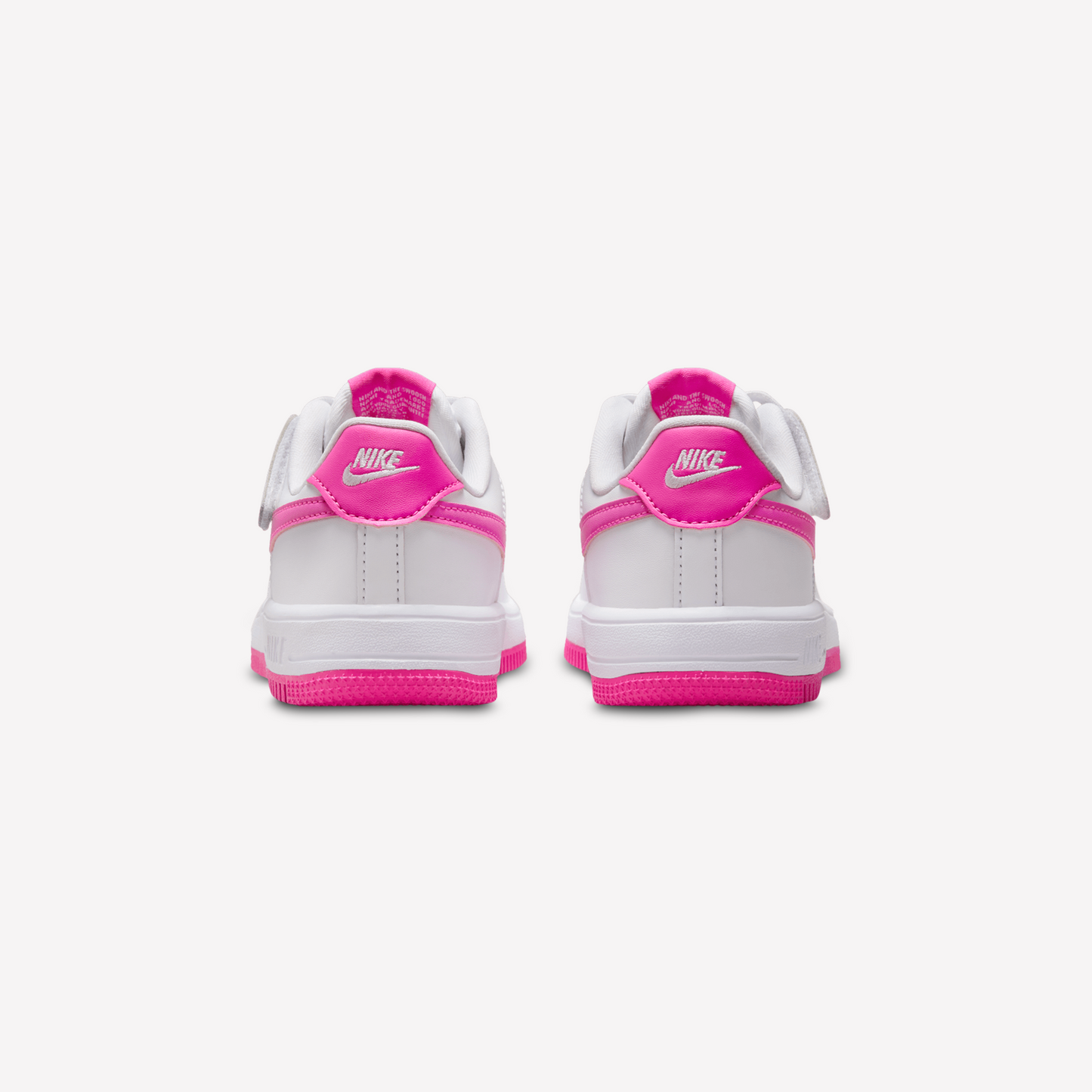 Nike Girls Kids Air Force 1 Low EasyOn - White Laser Fuchsia