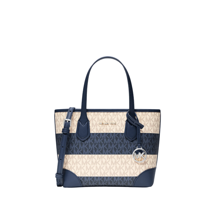 Michael Kors Women Eva Extra Small Signature Logo Convertible Crossbody Bag - Navy