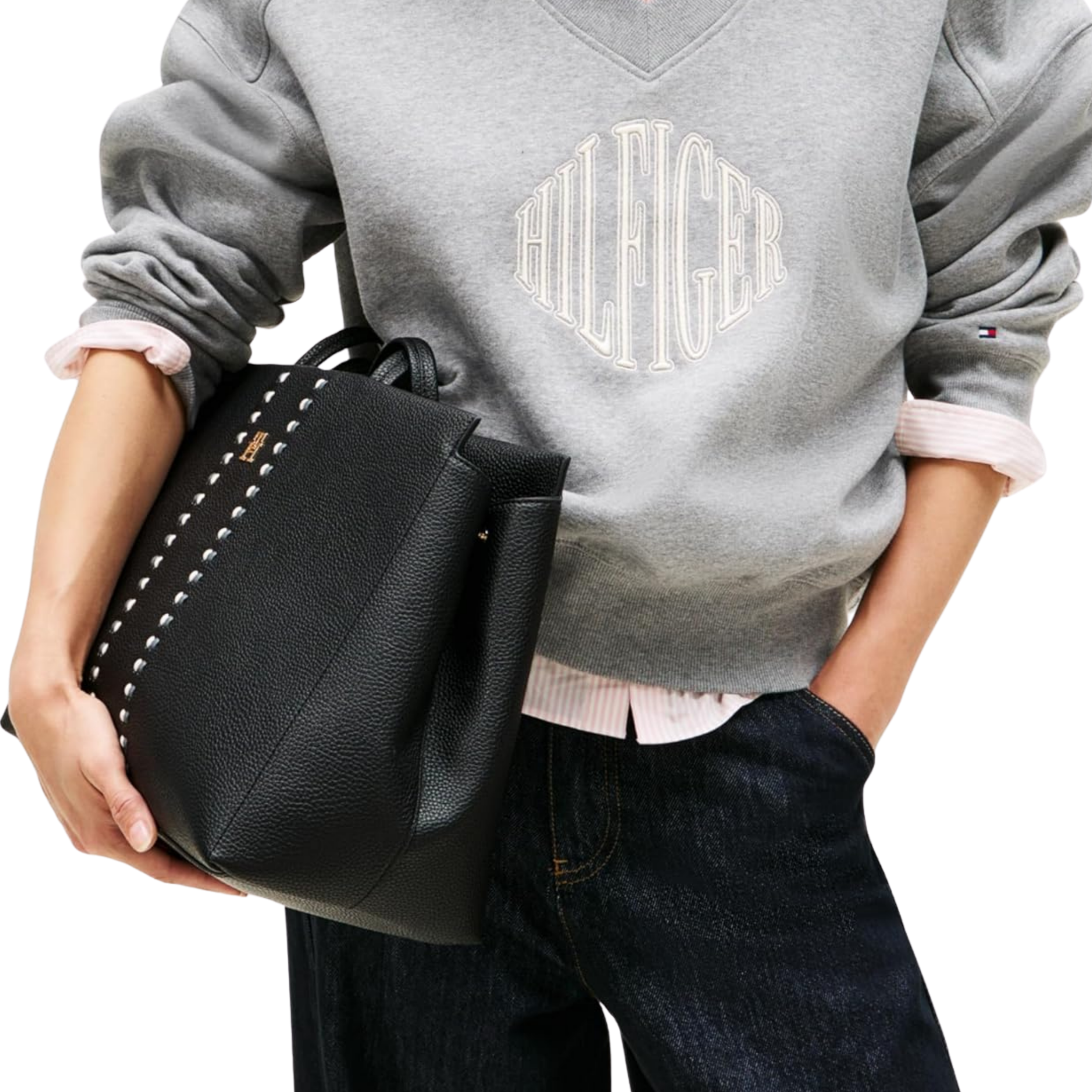 Tommy Hilfiger Women Timeless Large Tote - Black