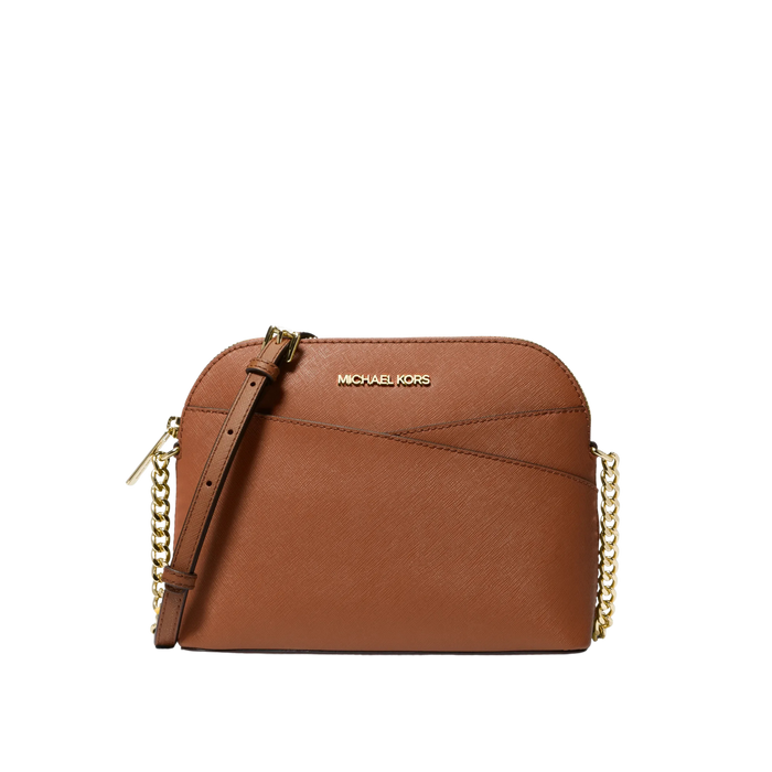 Michael Kors Women Jet Set Travel Medium Dome Crossbody Bag - Luggage