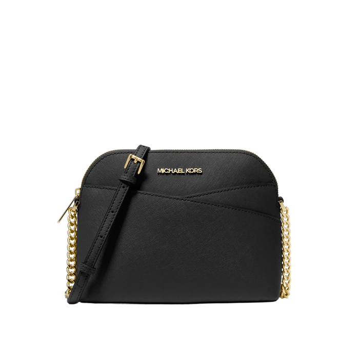 Michael Kors Women Jet Set Travel Medium Dome Crossbody Bag - Black