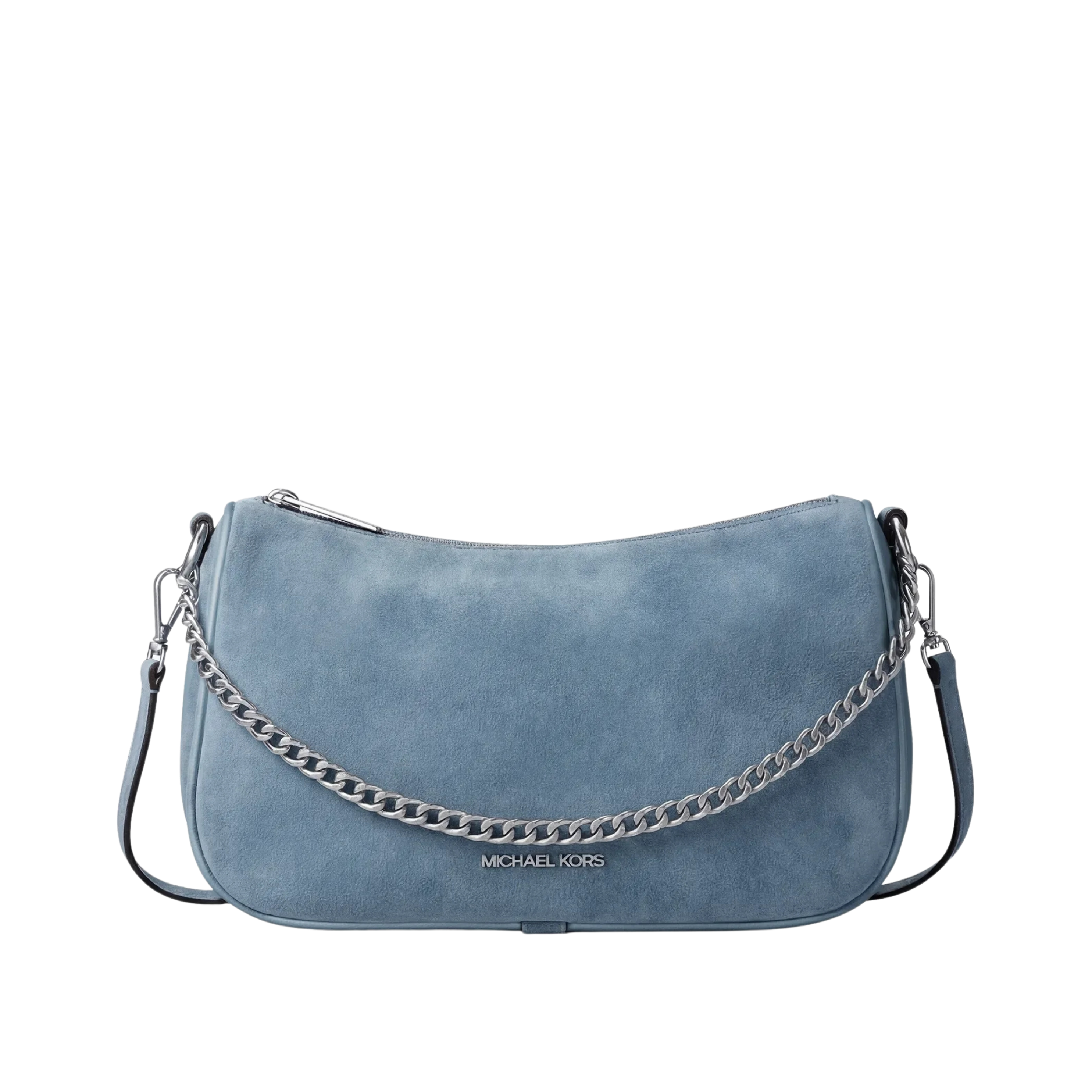 Michael Kors Women Carmela Medium Suede Convertible Crossbody Bag - Denim