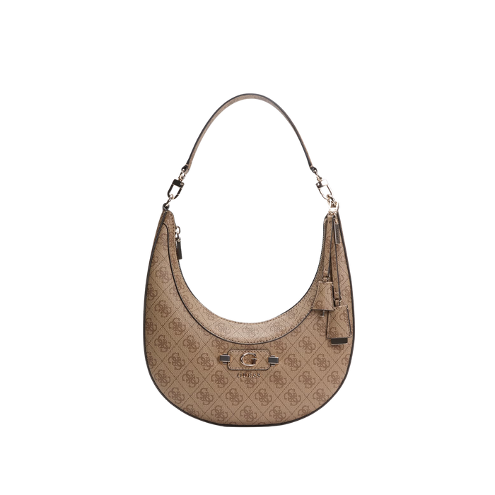 Guess Women Lindsey Hobo Bag - Latte Logo