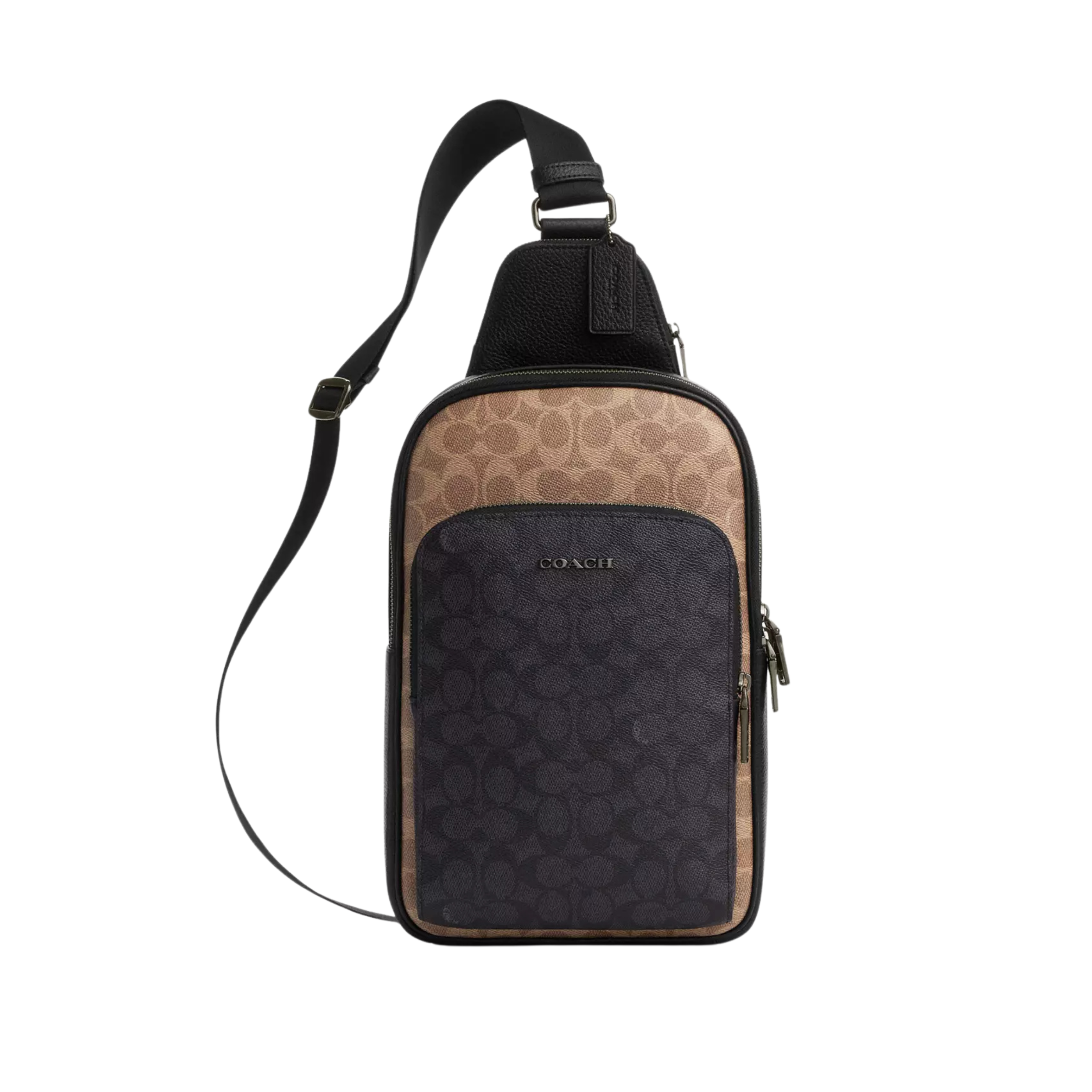 COACH Ethan Pack - Tan Charcoal Black