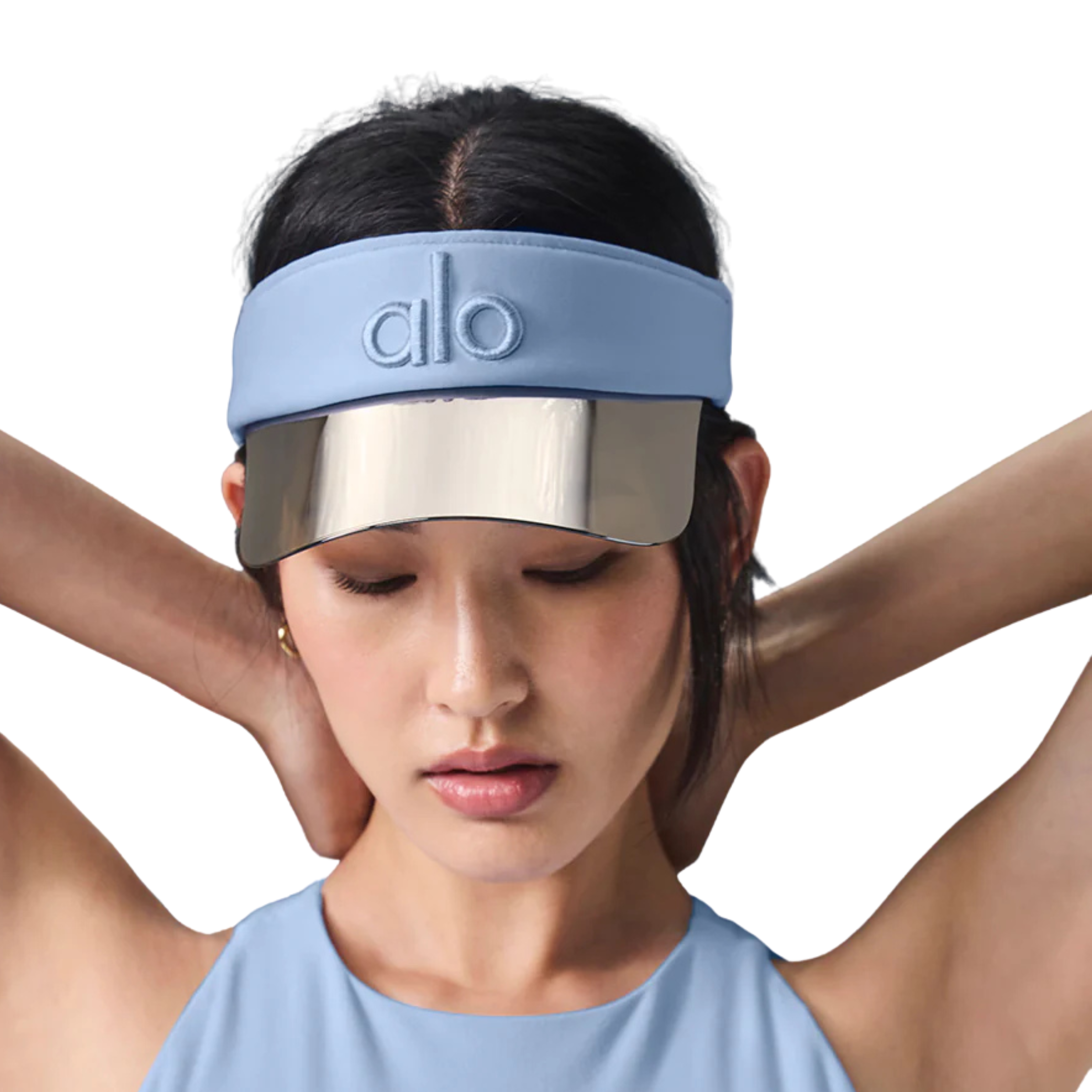 Alo Airlift Solar Visor - Seashell Blue