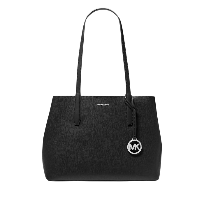 Michael Kors Women Avalon Medium Pebbled Leather Tote Bag - Black