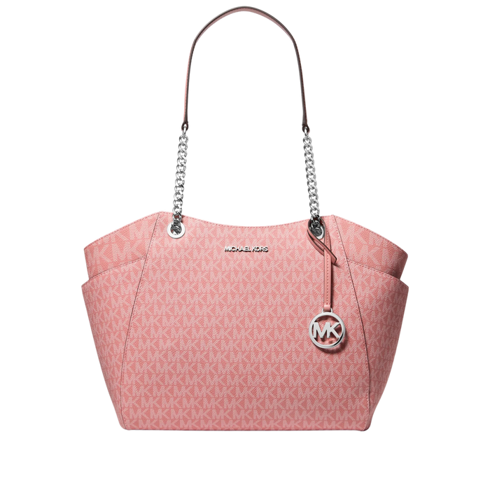 Michael Kors Women Jet Set Large Signature Logo Shoulder Bag - Sunset Rose