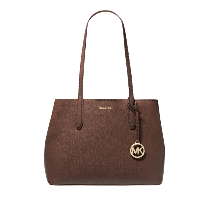 Michael Kors Women Avalon Medium Pebbled Leather Tote Bag - Nutmeg
