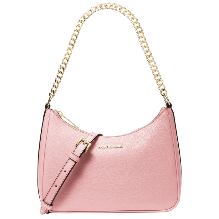Michael Kors Women Jet Set Large Pebbled Leather Convertible Crossbody Bag - Powder Blush