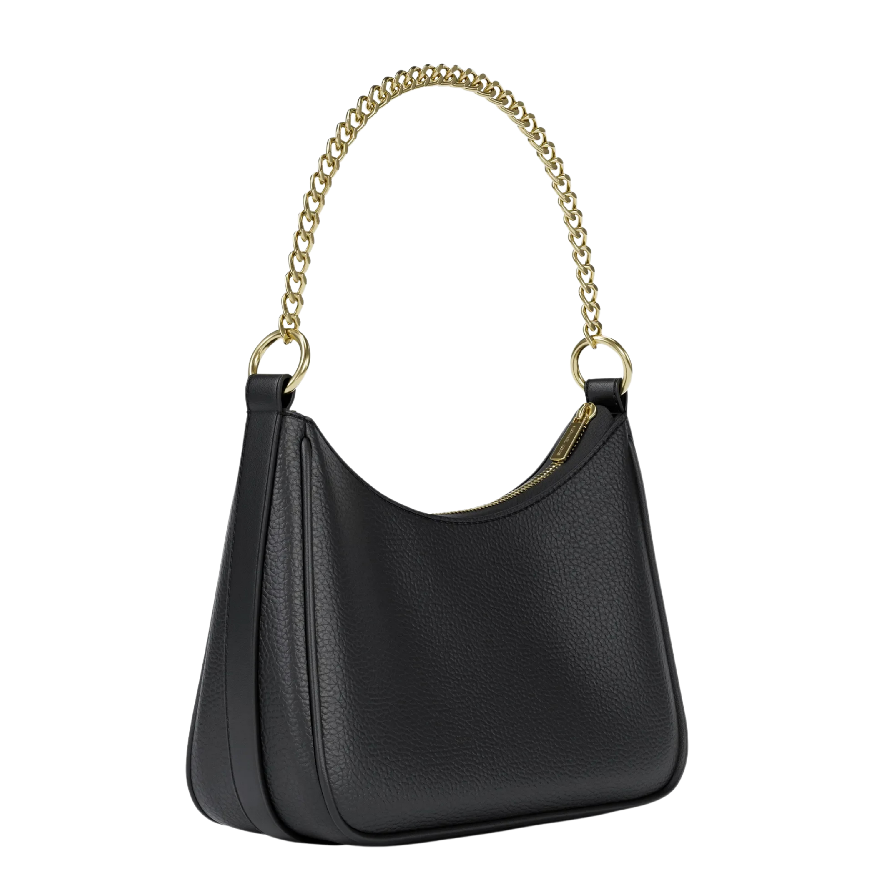 Michael Kors Women Jet Set Large Pebbled Leather Convertible Crossbody Bag - Black