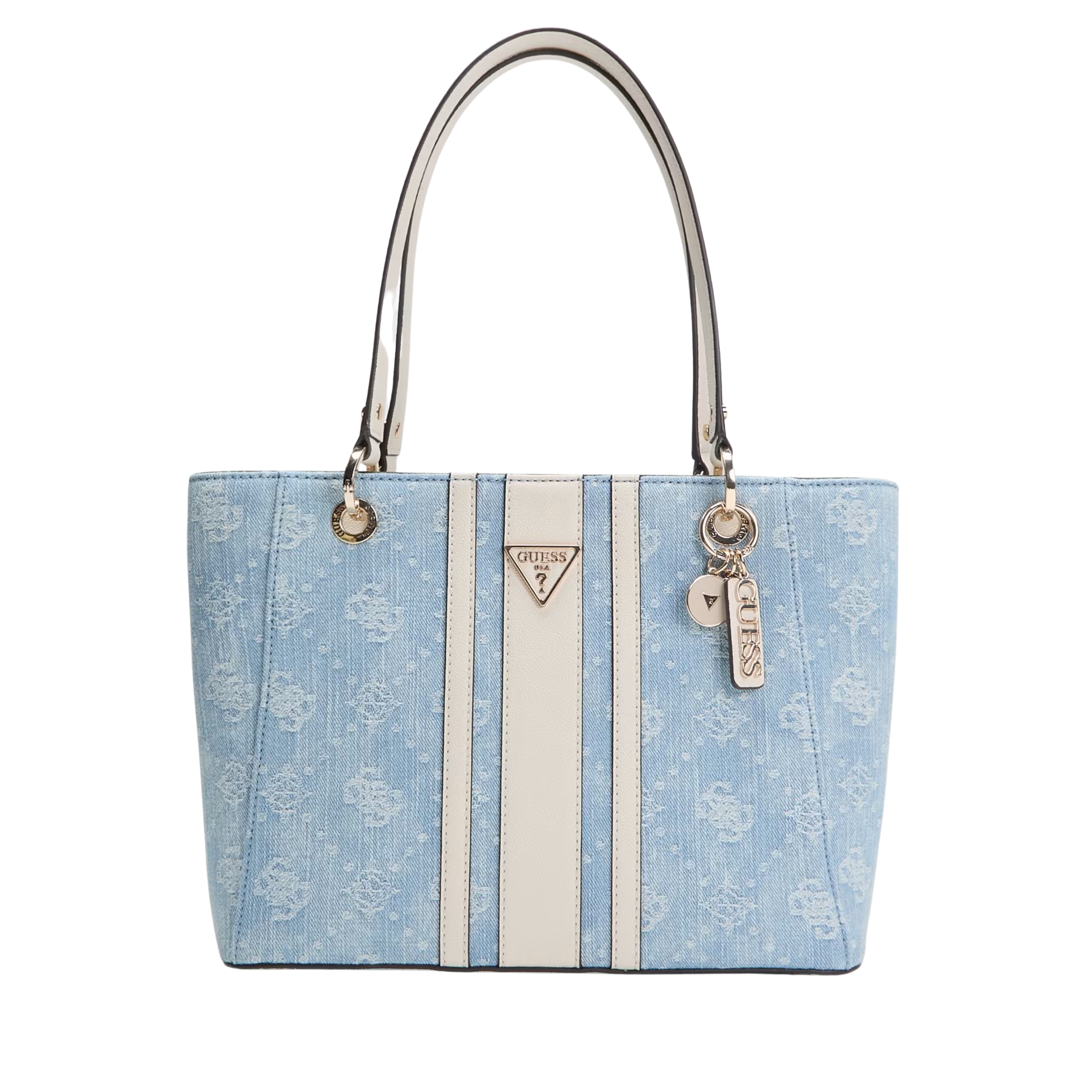 Guess Women Noelle Denim Tote Bag - Light Blue