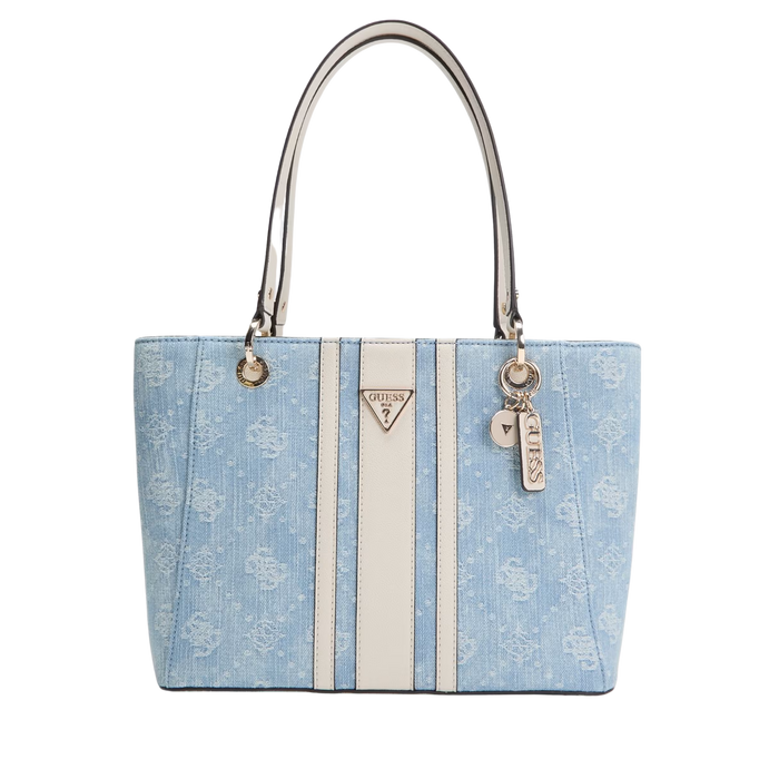Guess Women Noelle Denim Tote Bag - Light Blue