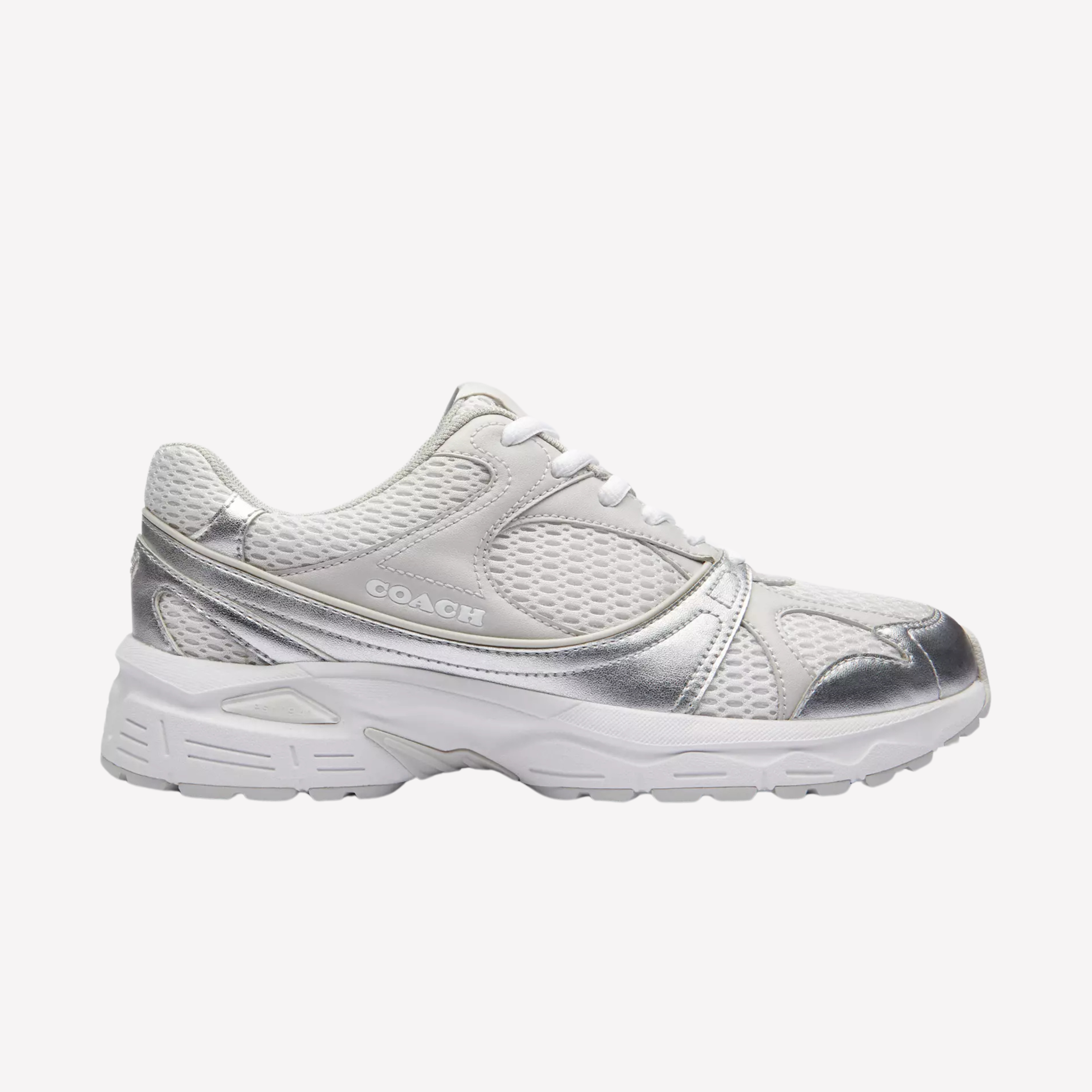 COACH Women's Sport Sneaker - Light Grey Optic White