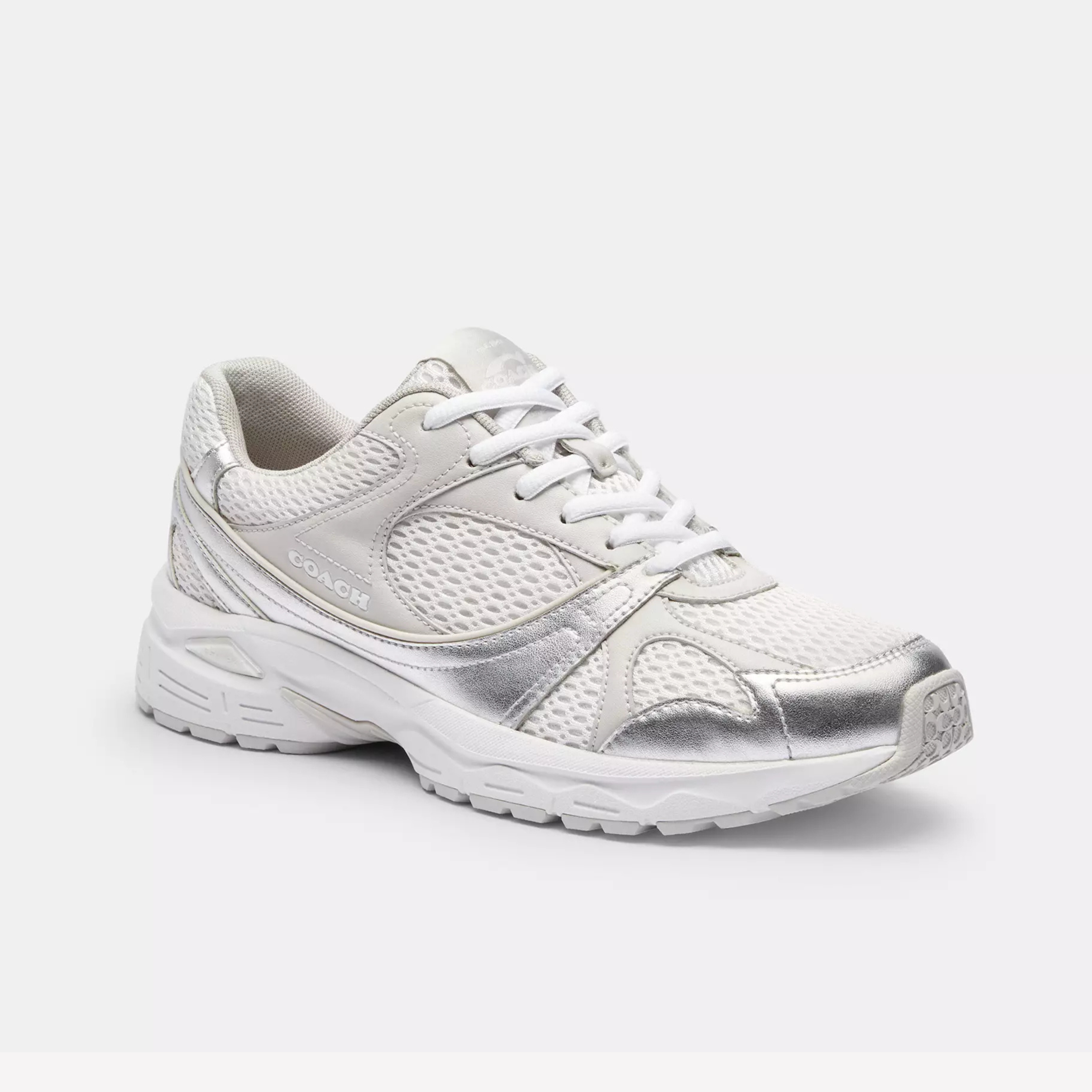 COACH Women's Sport Sneaker - Light Grey Optic White