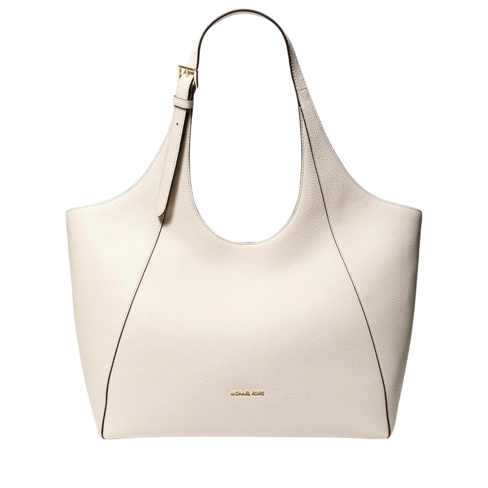Michael Kors Women Bernie Large Pebbled Leather Tote Bag - Lt Cream