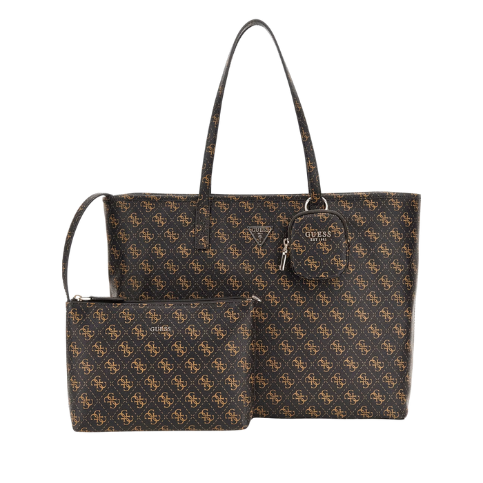 Guess Women Power Play Tote Bag - Brown Multi