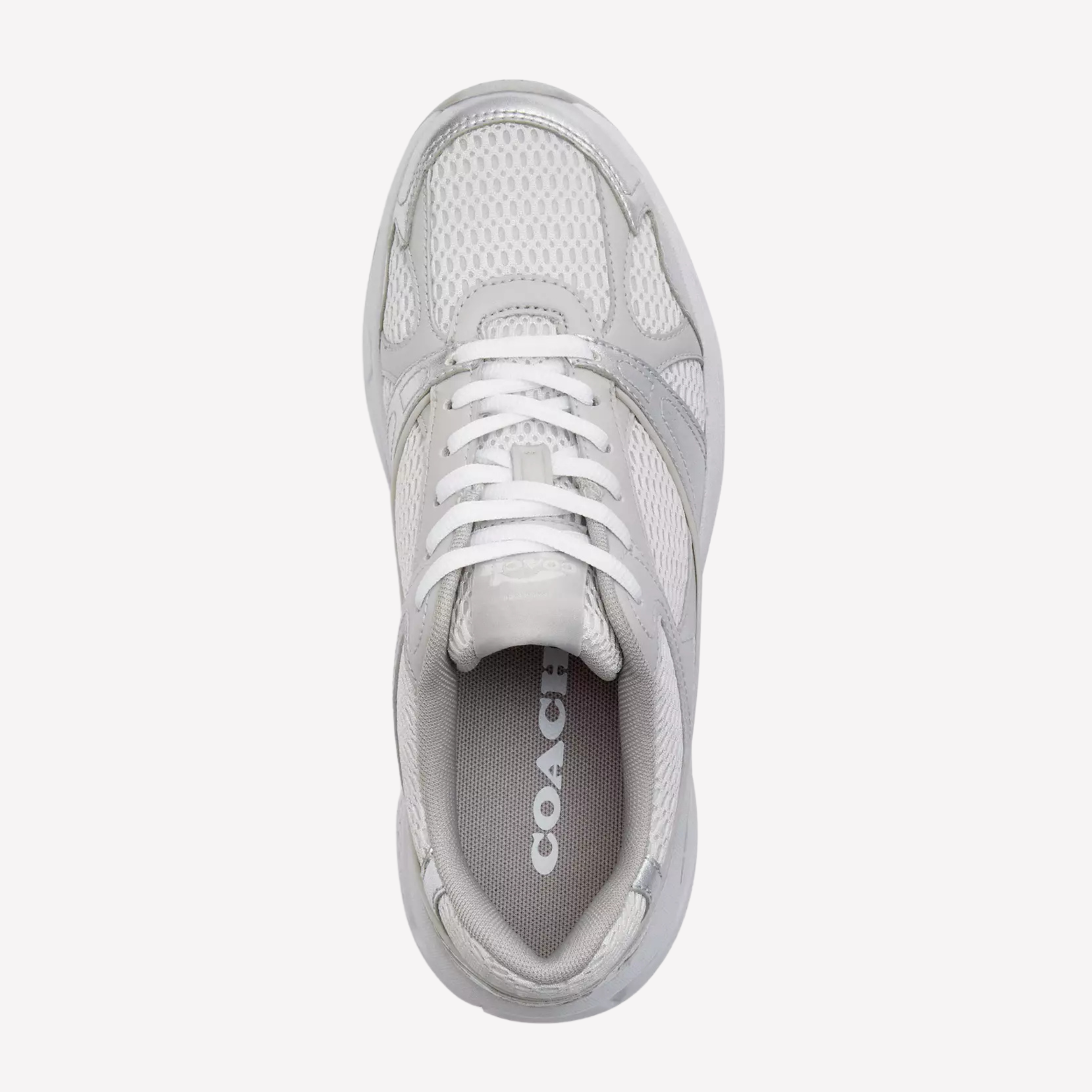 COACH Women's Sport Sneaker - Light Grey Optic White
