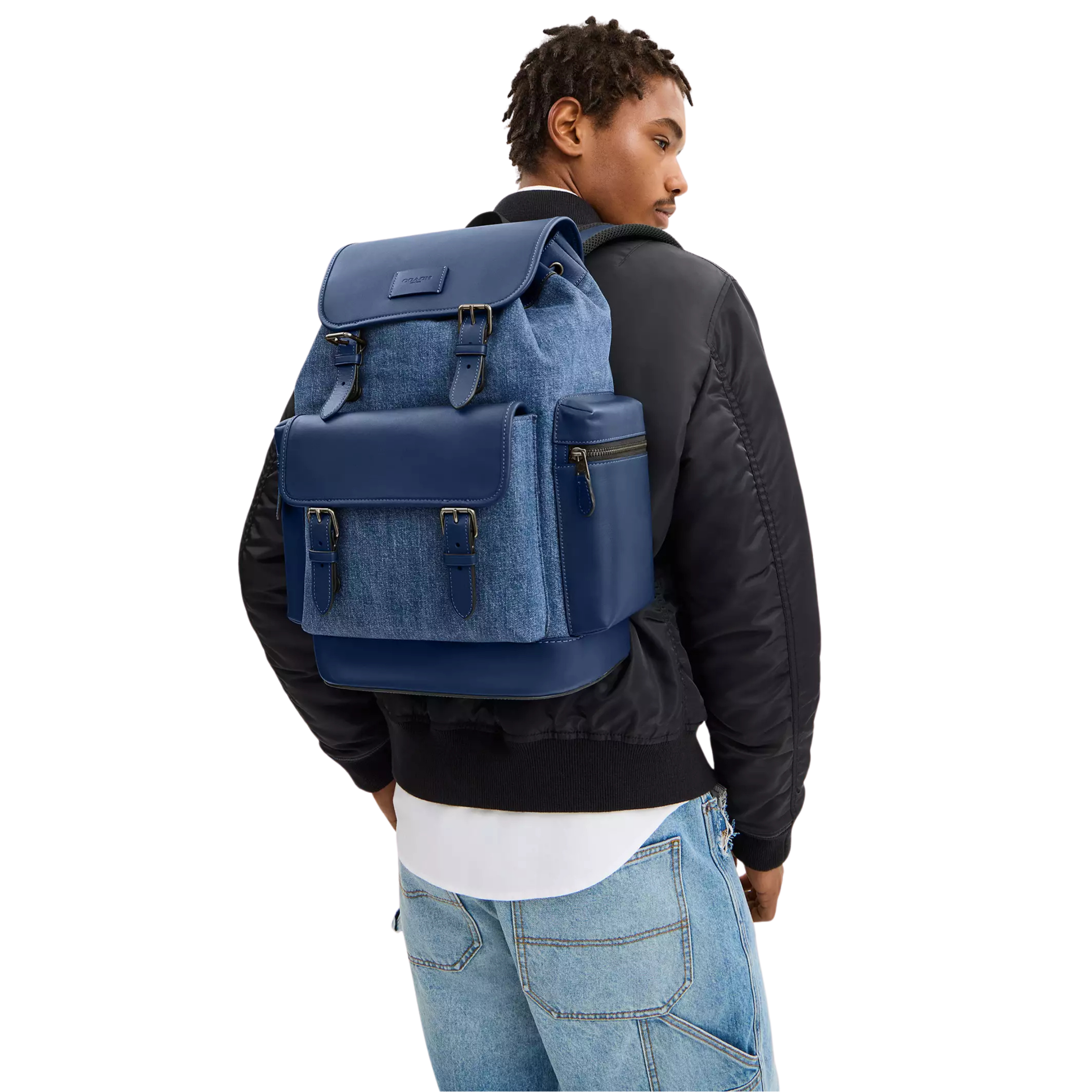COACH Men Sprint Backpack - Gunmetal Blue