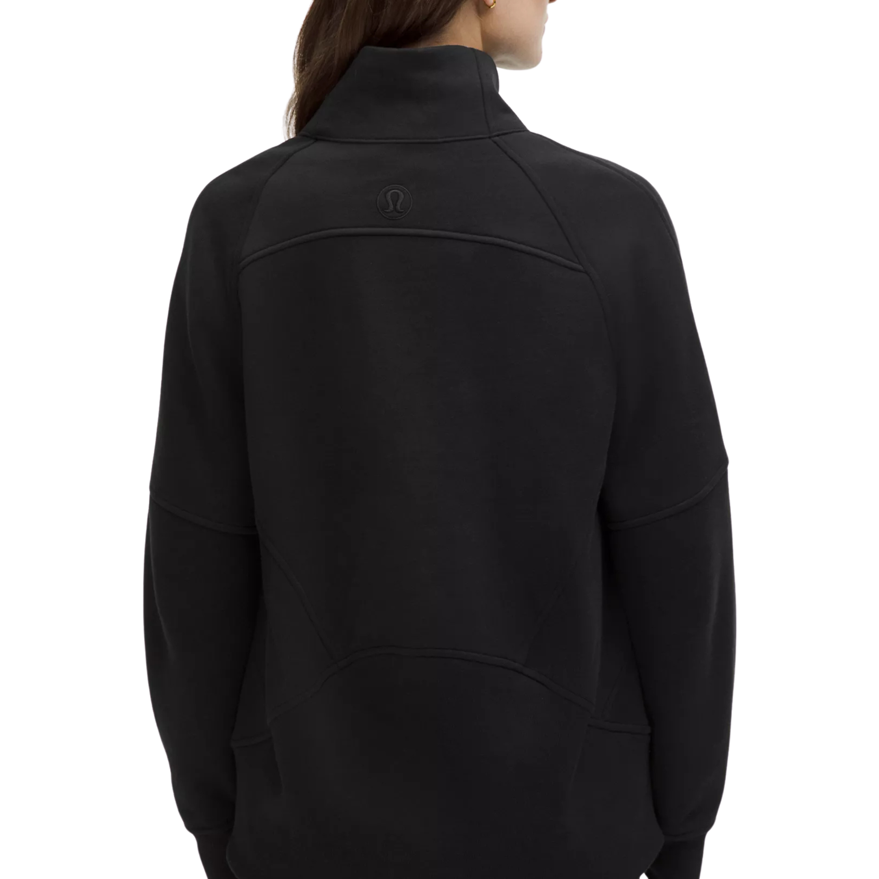 Lululemon Scuba Oversized Funnel-Neck Half Zip Long - Black