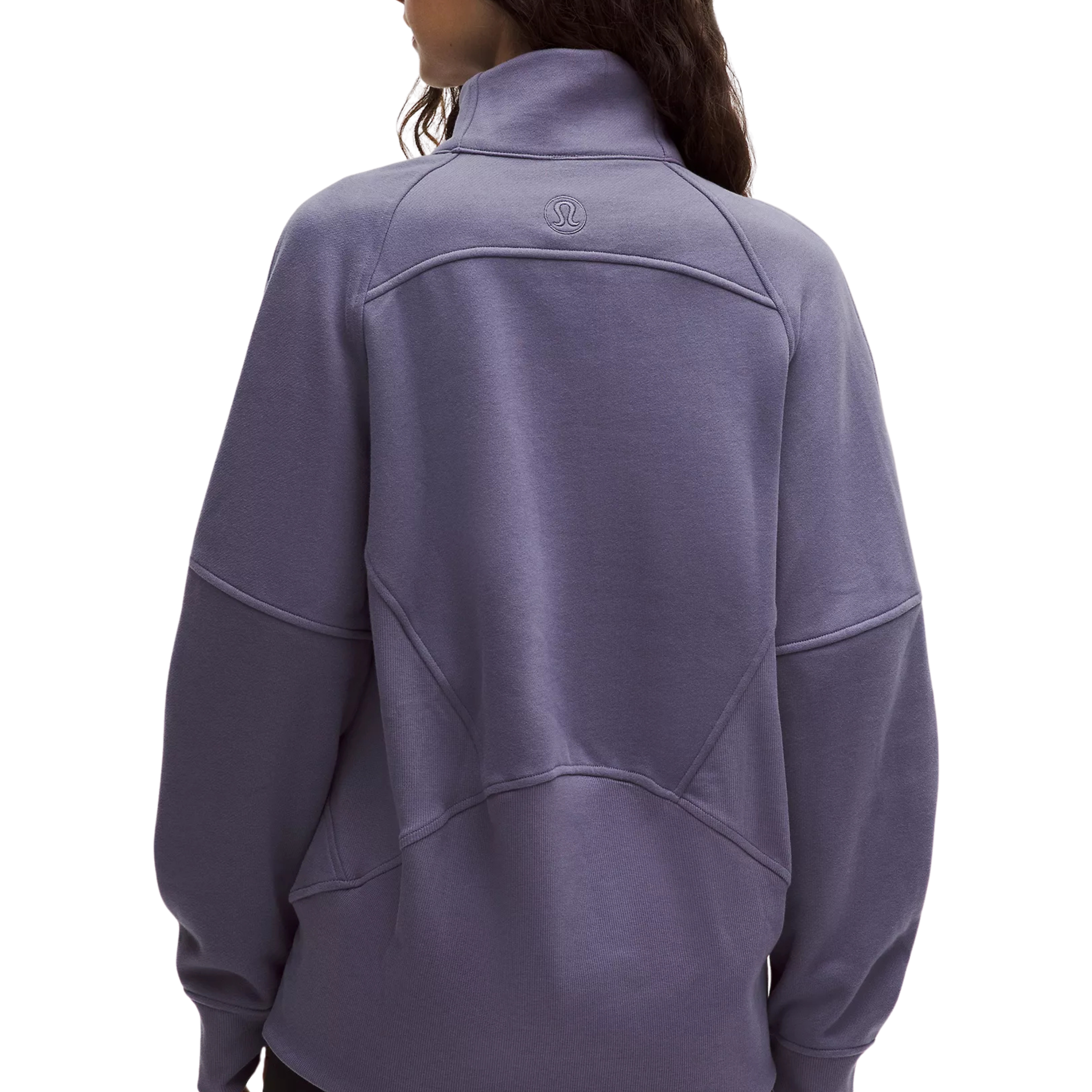 Lululemon Scuba Oversized Funnel-Neck Half Zip Long - Grape Mist