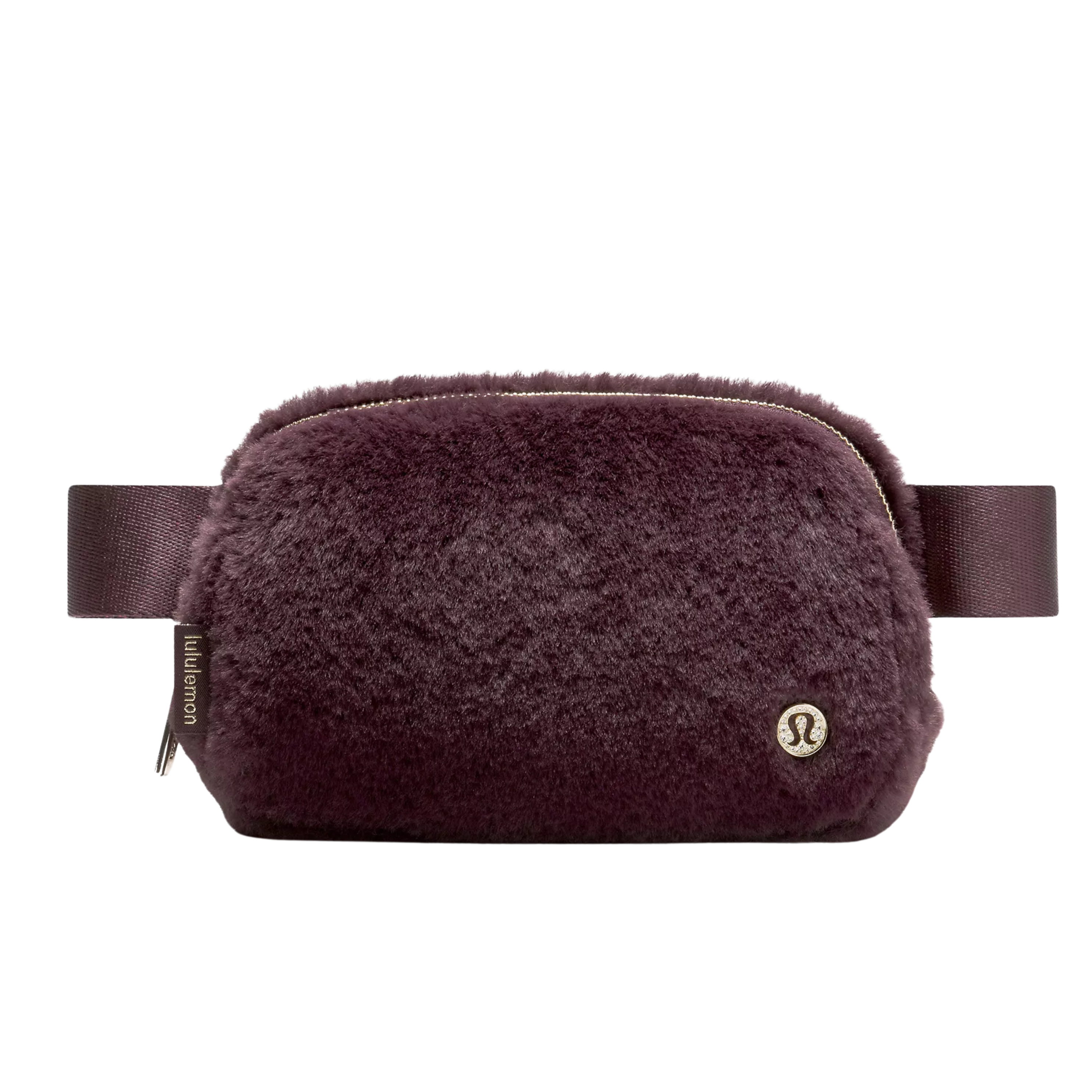Lululemon Everywhere Belt Bag 1L Plush Fleece - Black Plum Gold