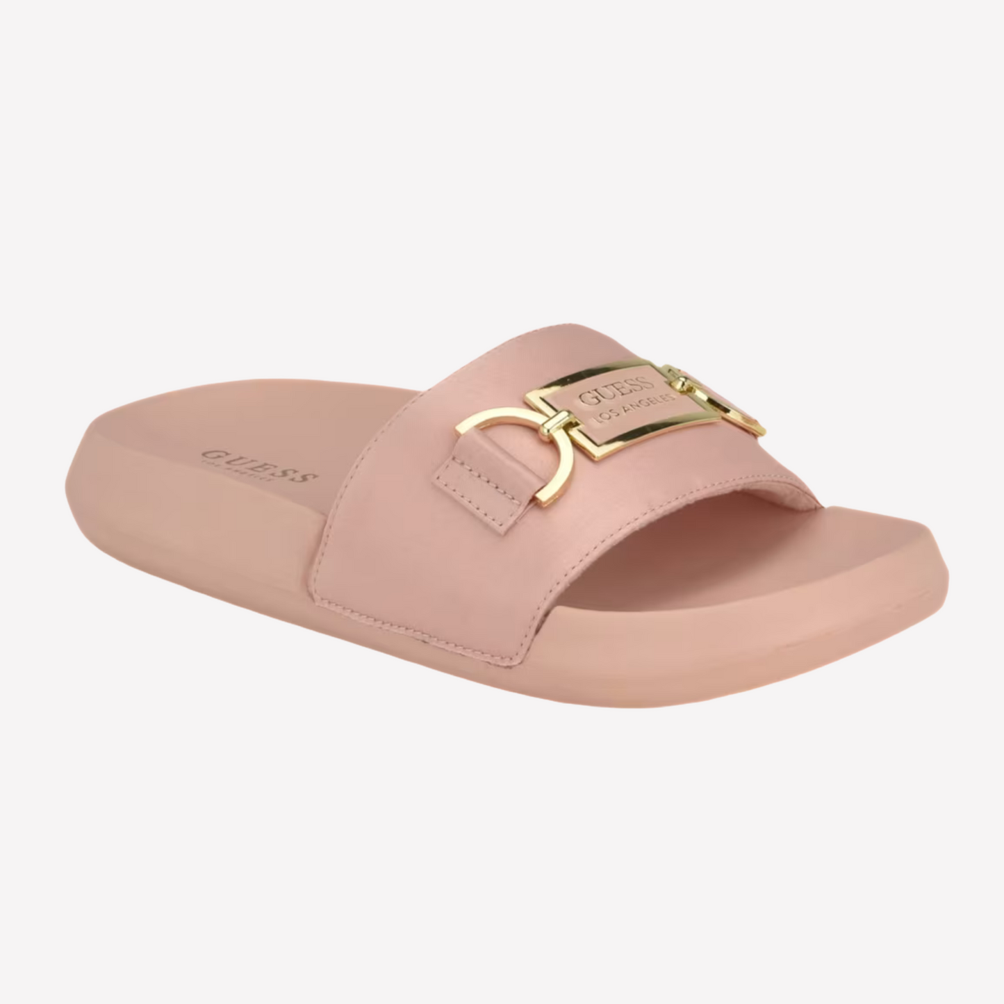 Guess Women Satin Pool Slides - Pink