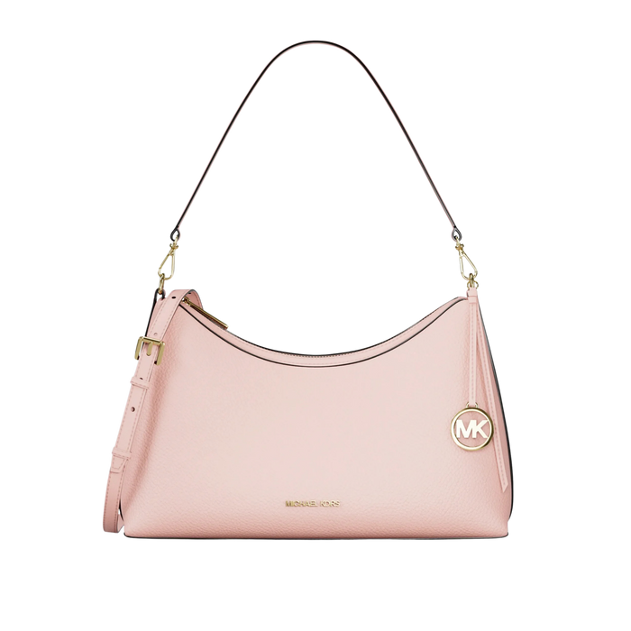 Michael Kors Women Sammy Medium Pebbled Leather Convertible Shoulder Bag - Powder Blush