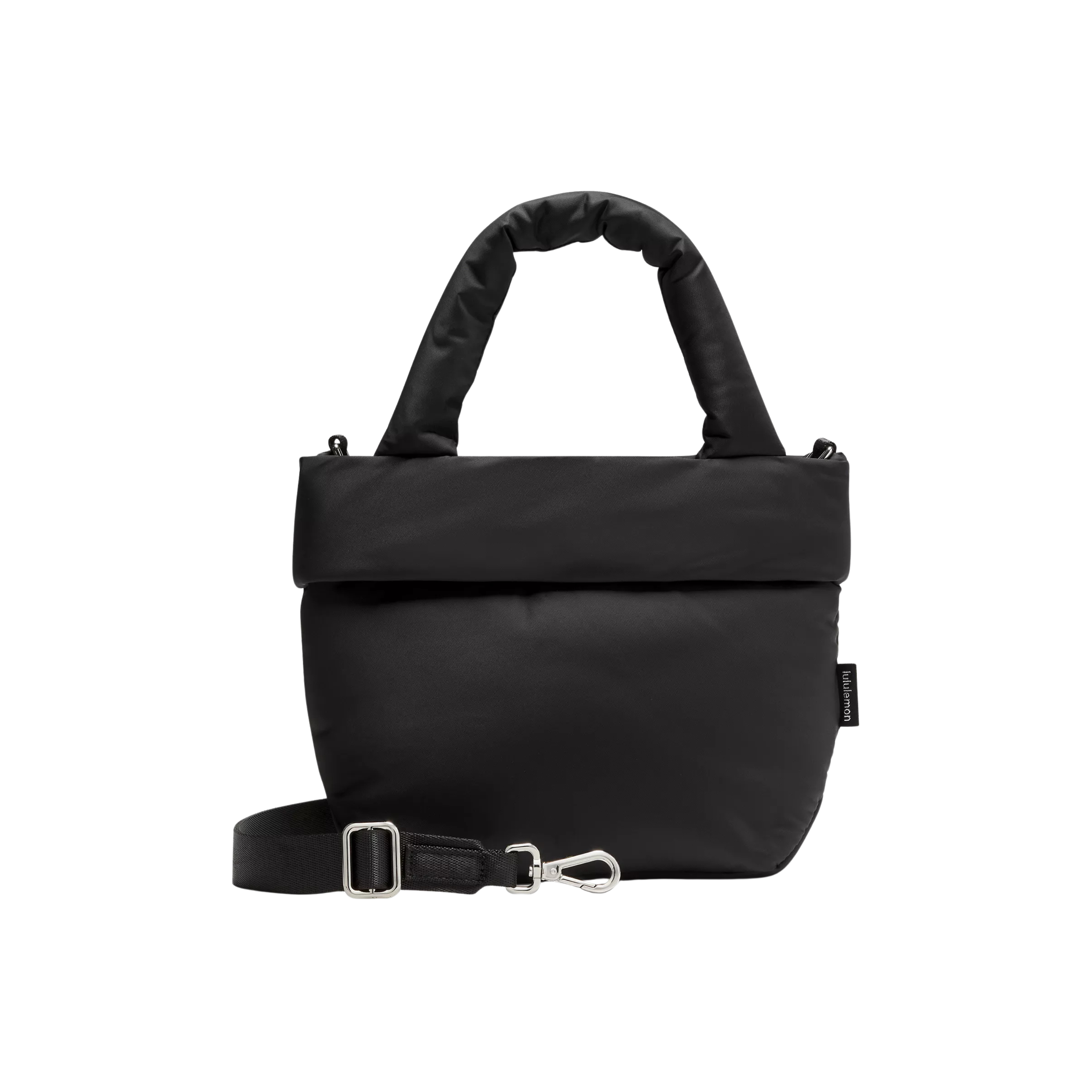 Lululemon On My Level Tote Bag Small 3L Puffy - Black Silver