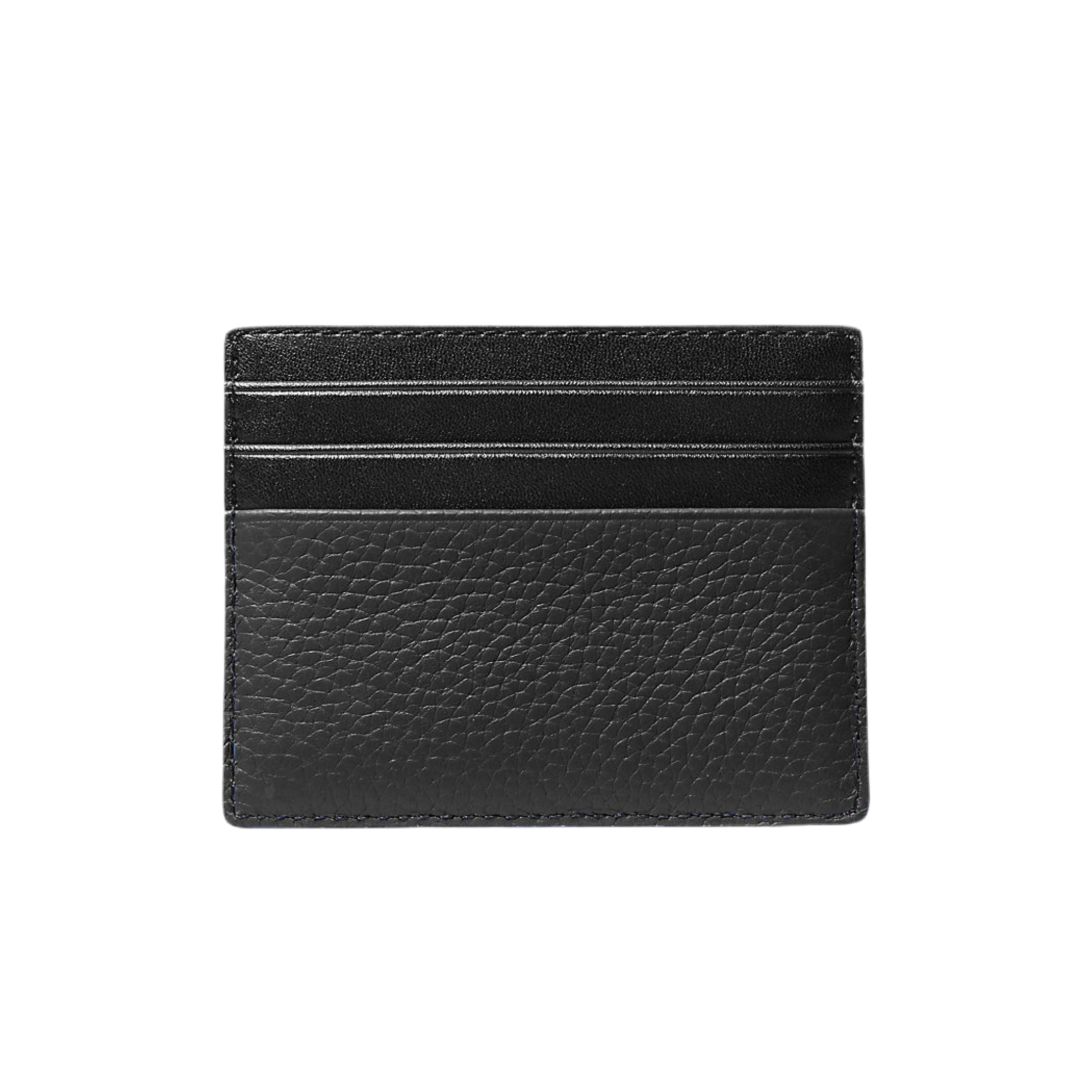 Michael Kors Hudson Pebbled Leather Card Case - Black