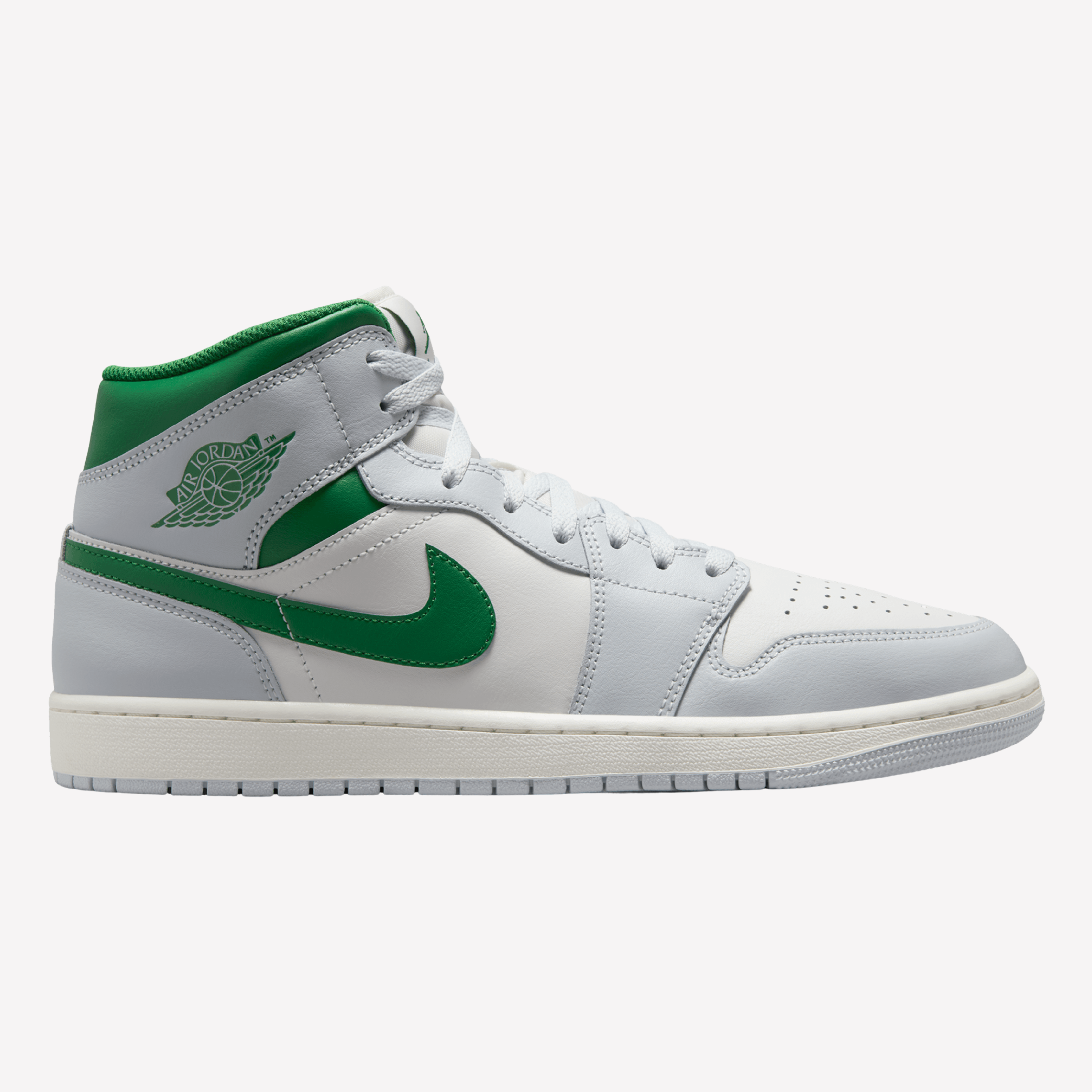 Nike Men Air Jordan 1 Mid - Pine Green Platinum