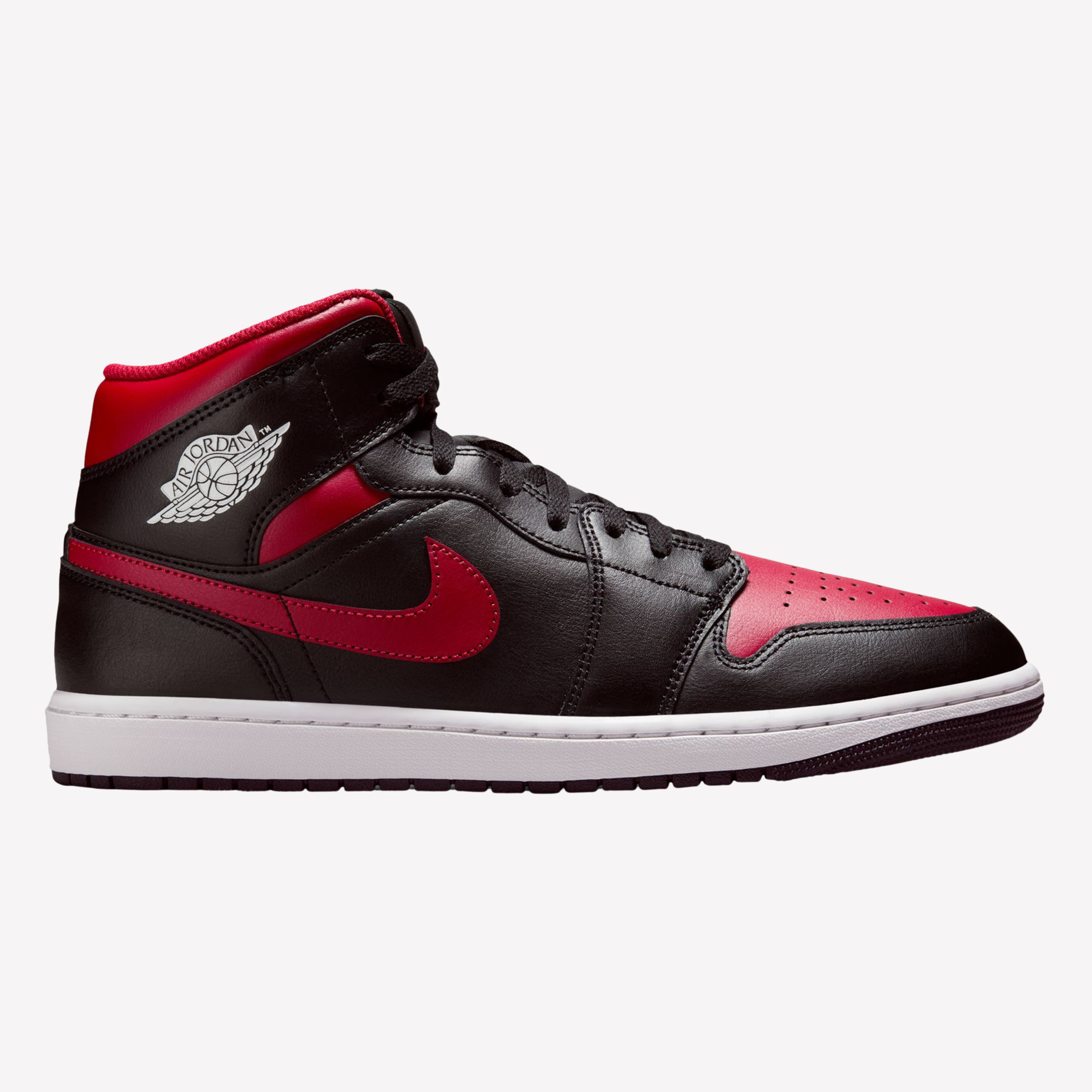 Nike Men Air Jordan 1 Mid - Black Varsity Red